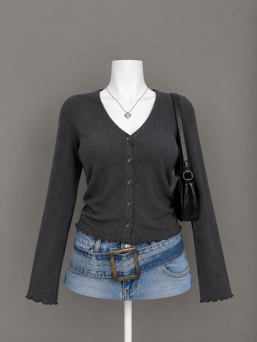 Charcoal Grey Cardigan