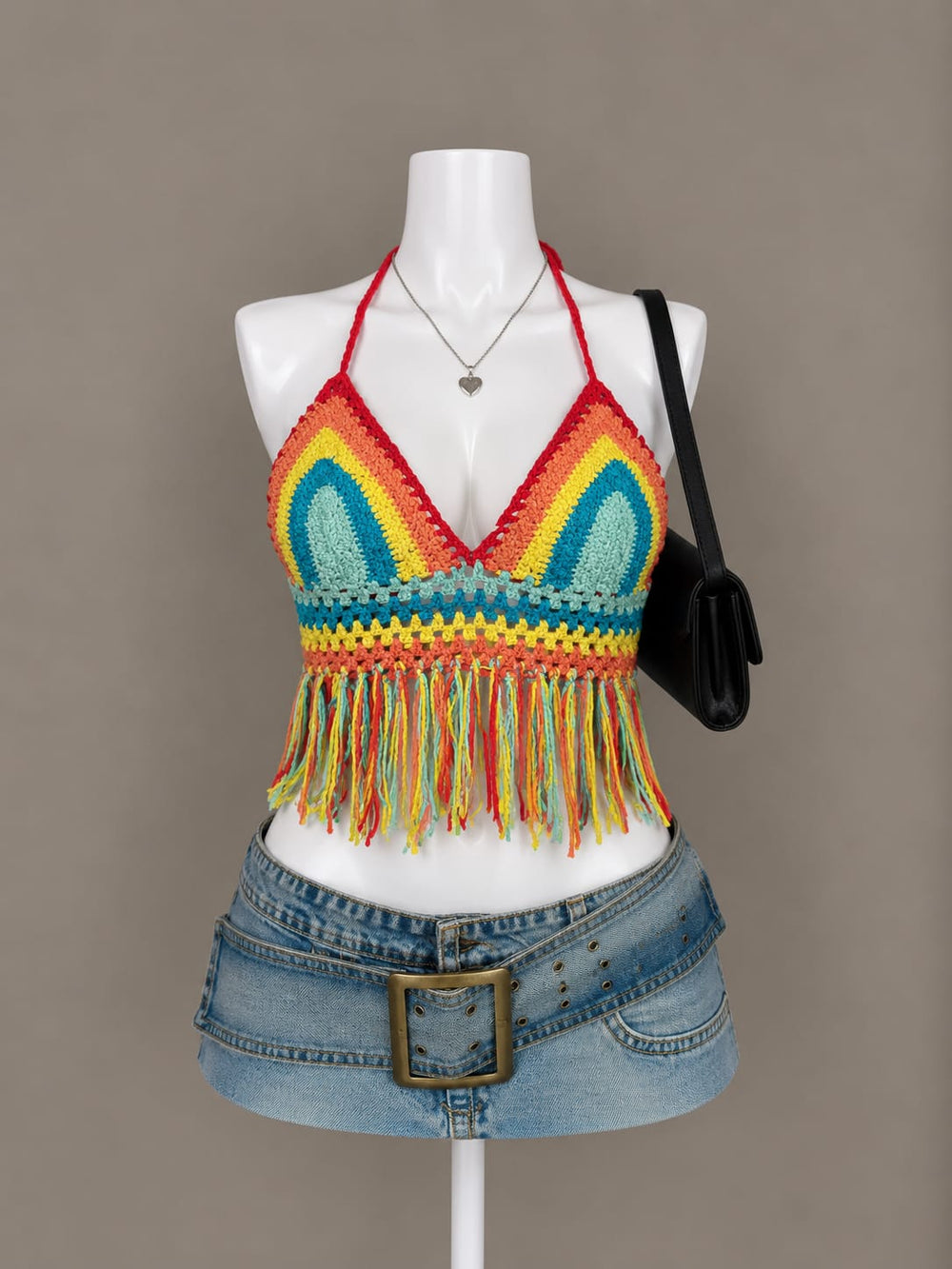 Multicolor Crop Top