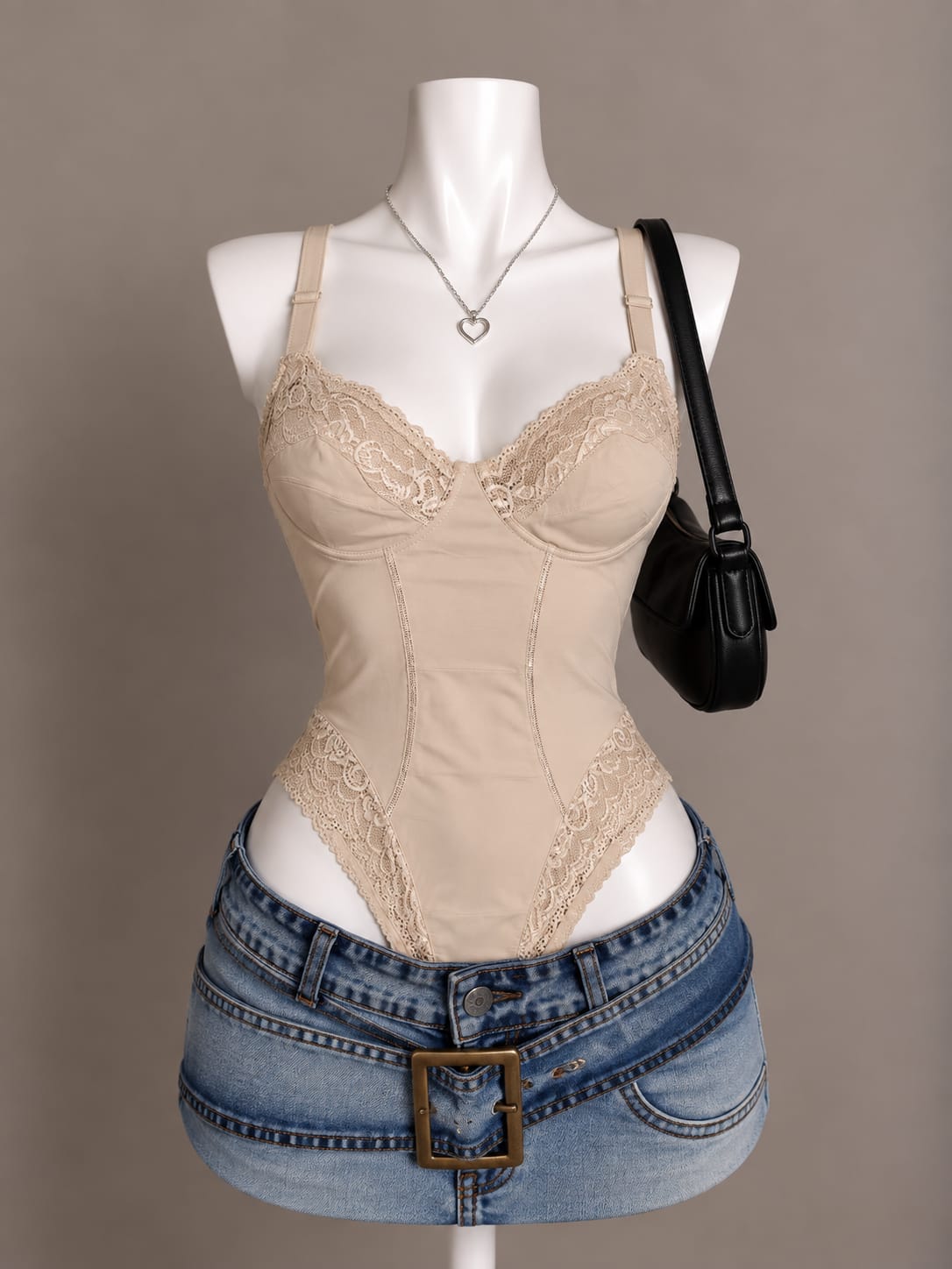 Beige Bodysuit