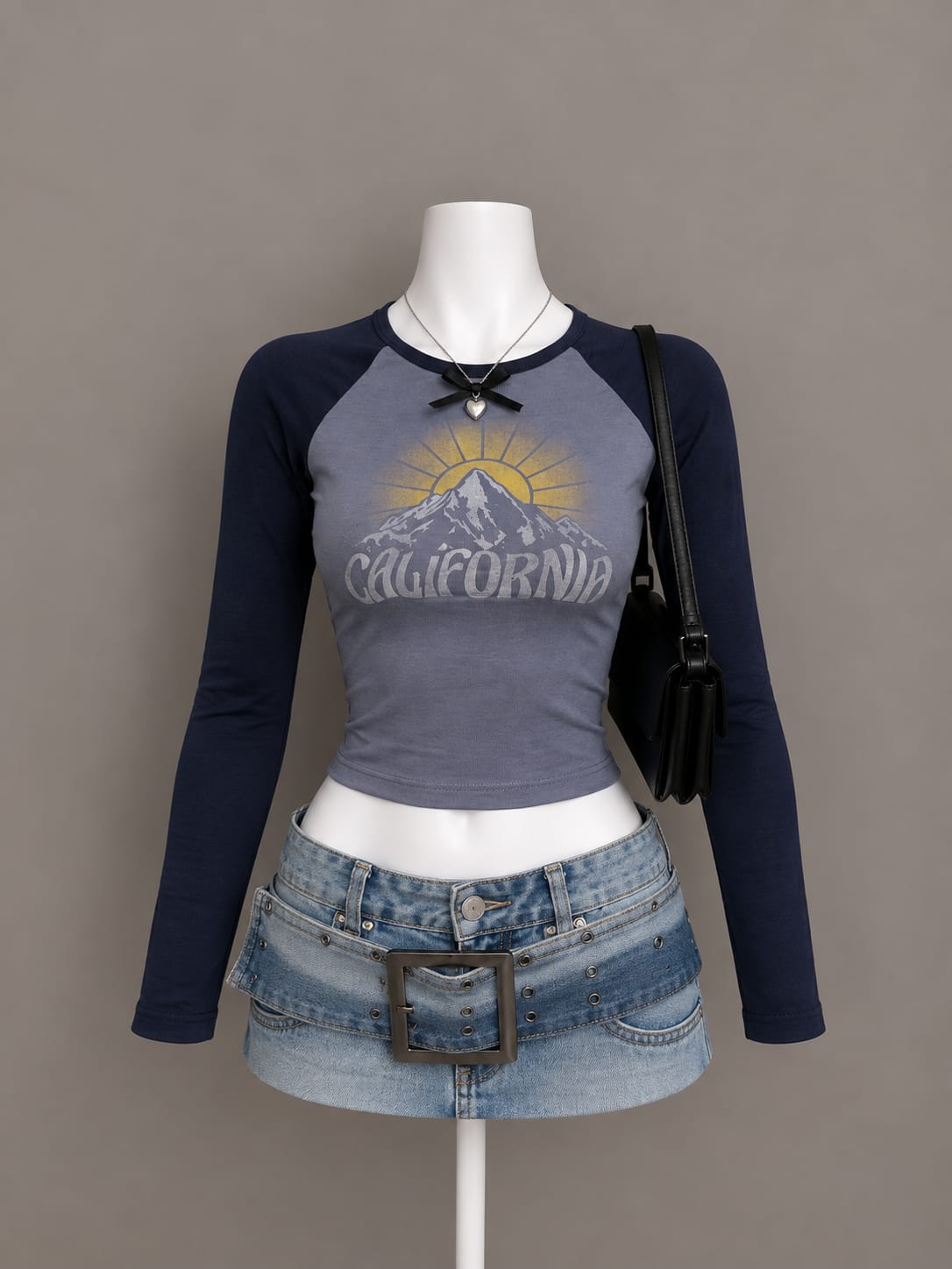 Blue Crop Top