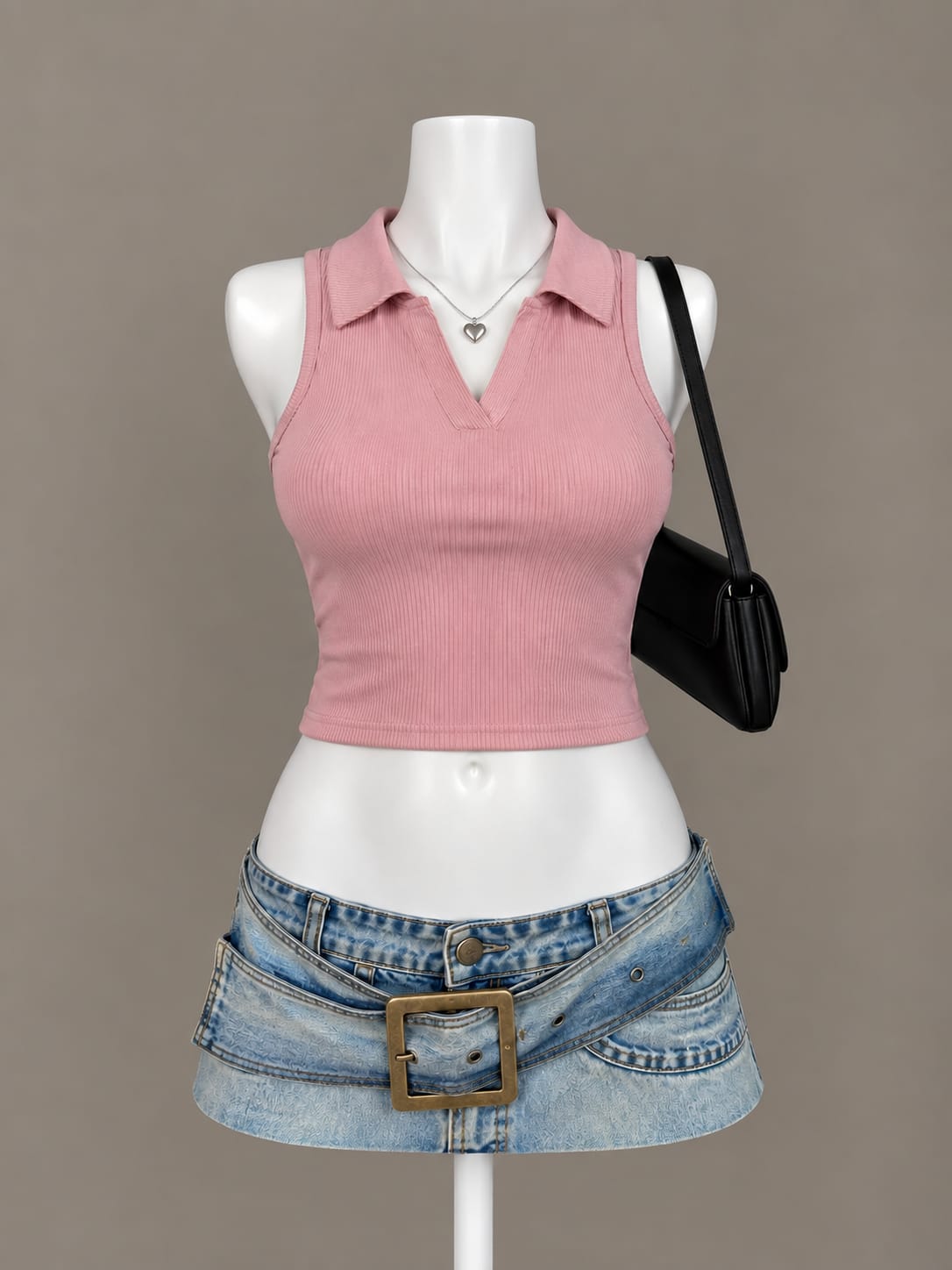 Pink Crop Top