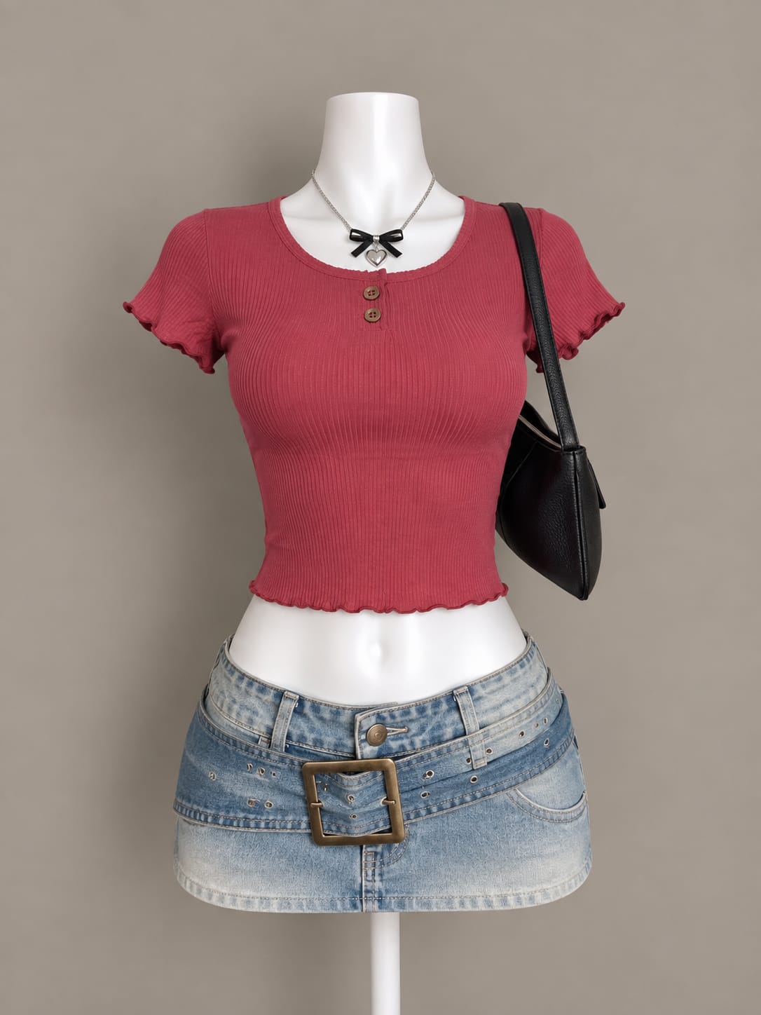 Red Crop Top