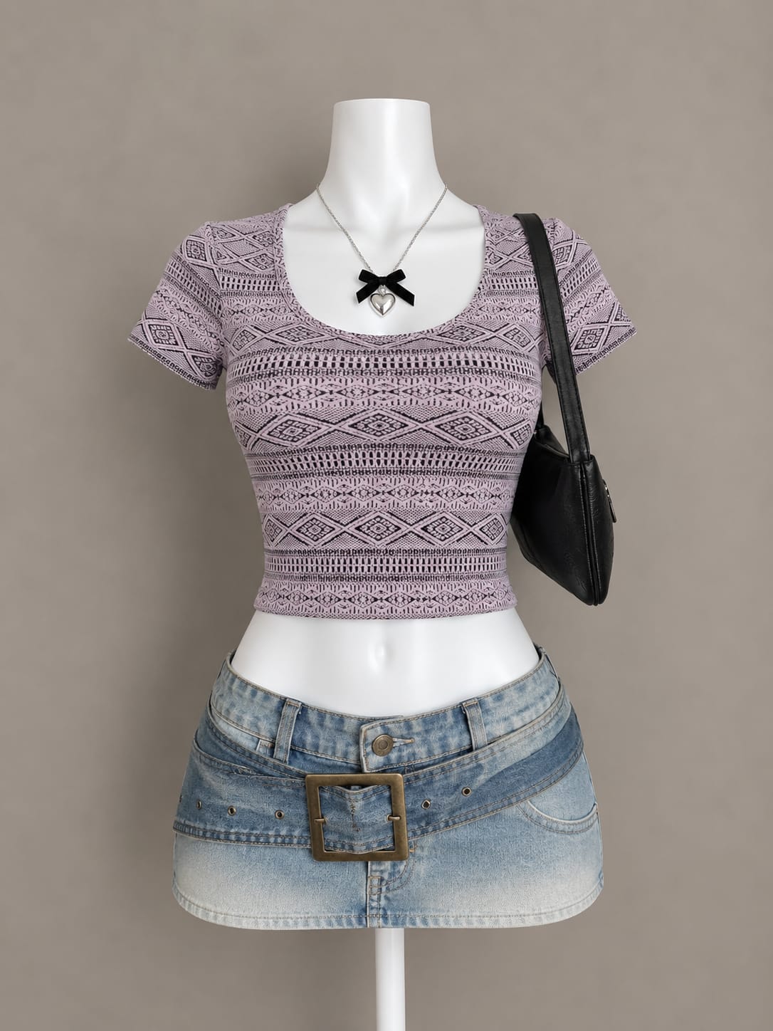 Mauve Crop Top
