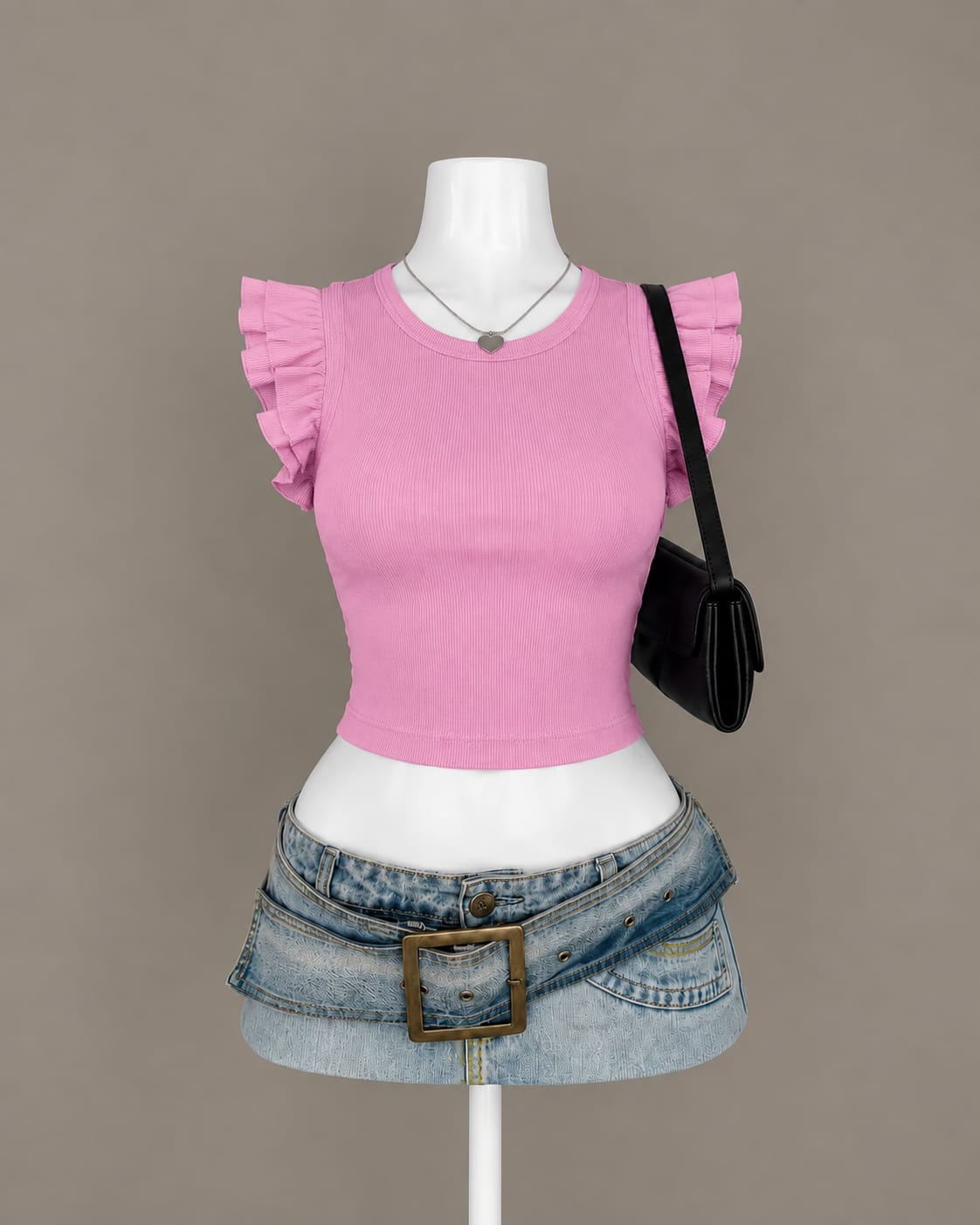 Pink Crop Top