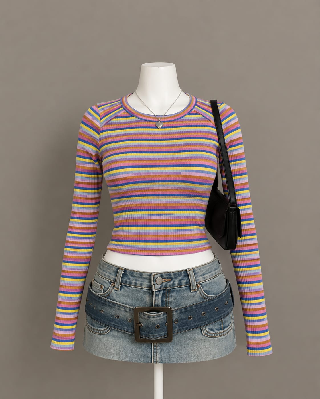 Multicolor Crop Top