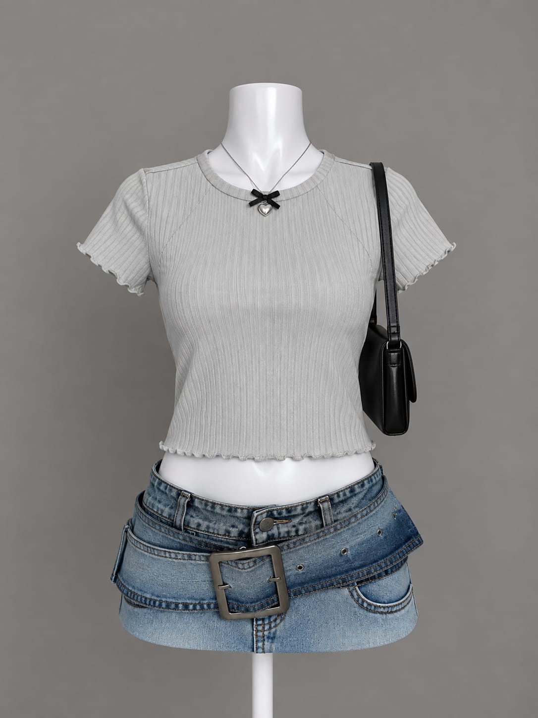Light Grey Crop Top