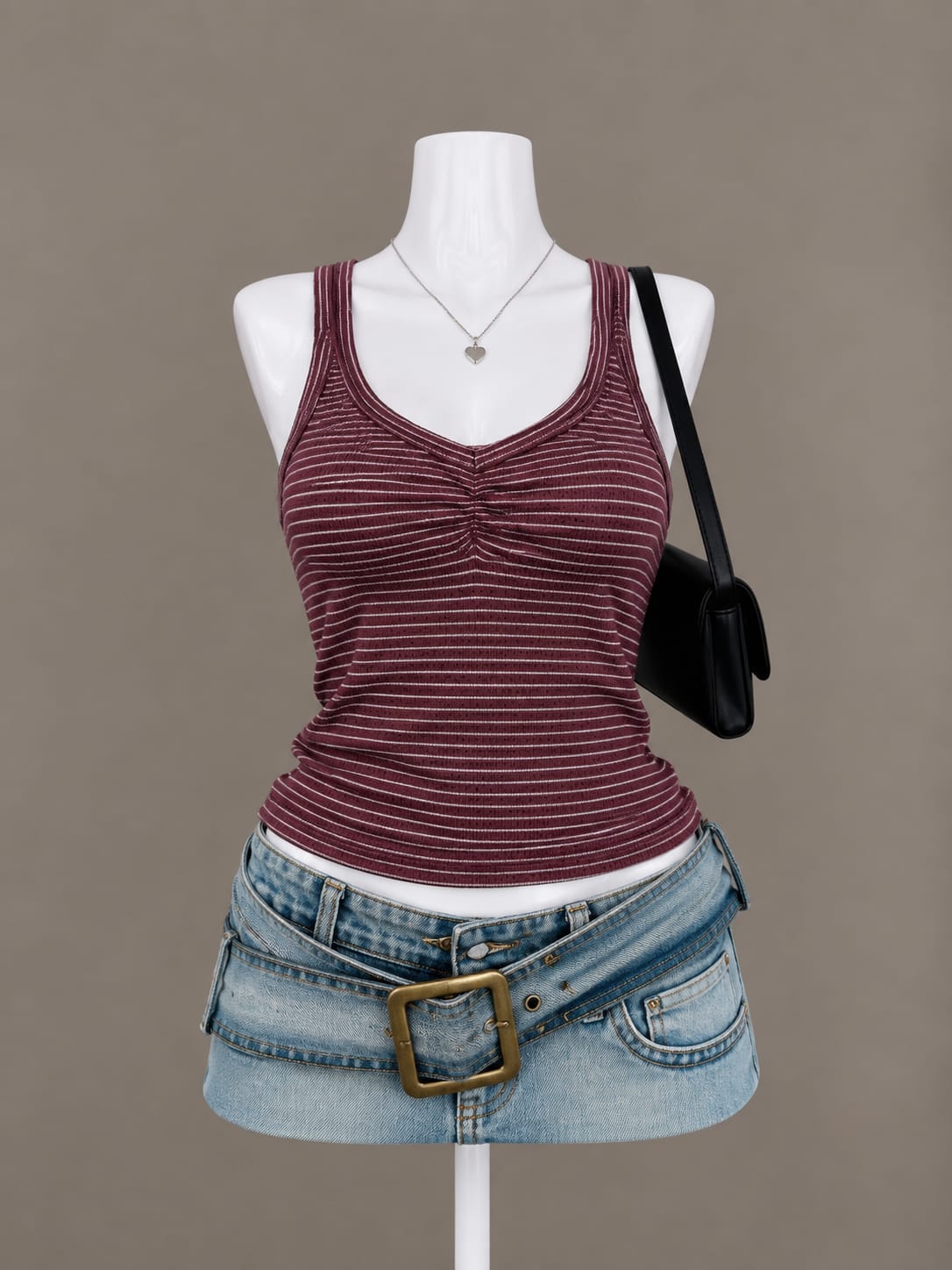 Burgundy Tank Top