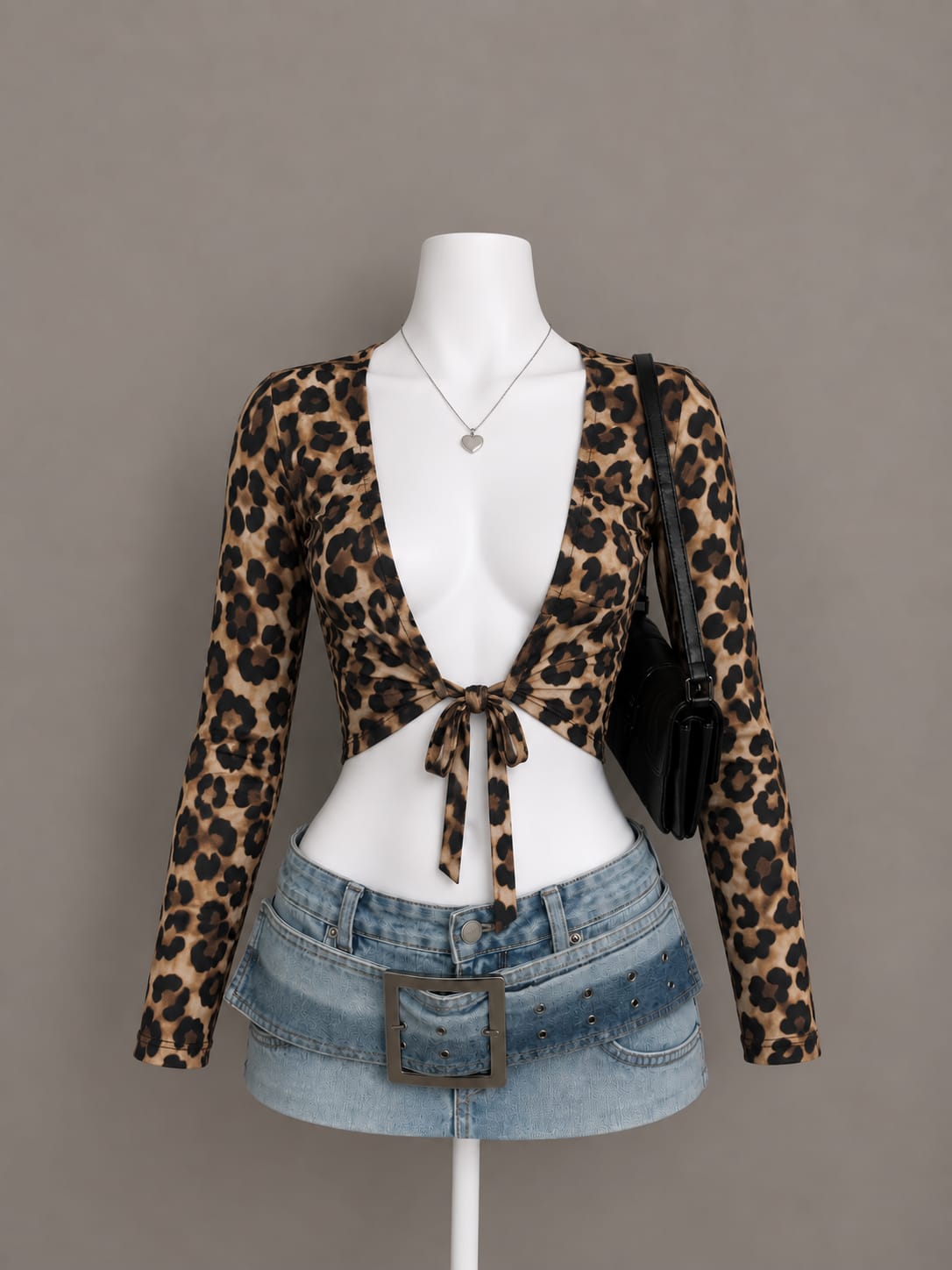 Brown Crop Top