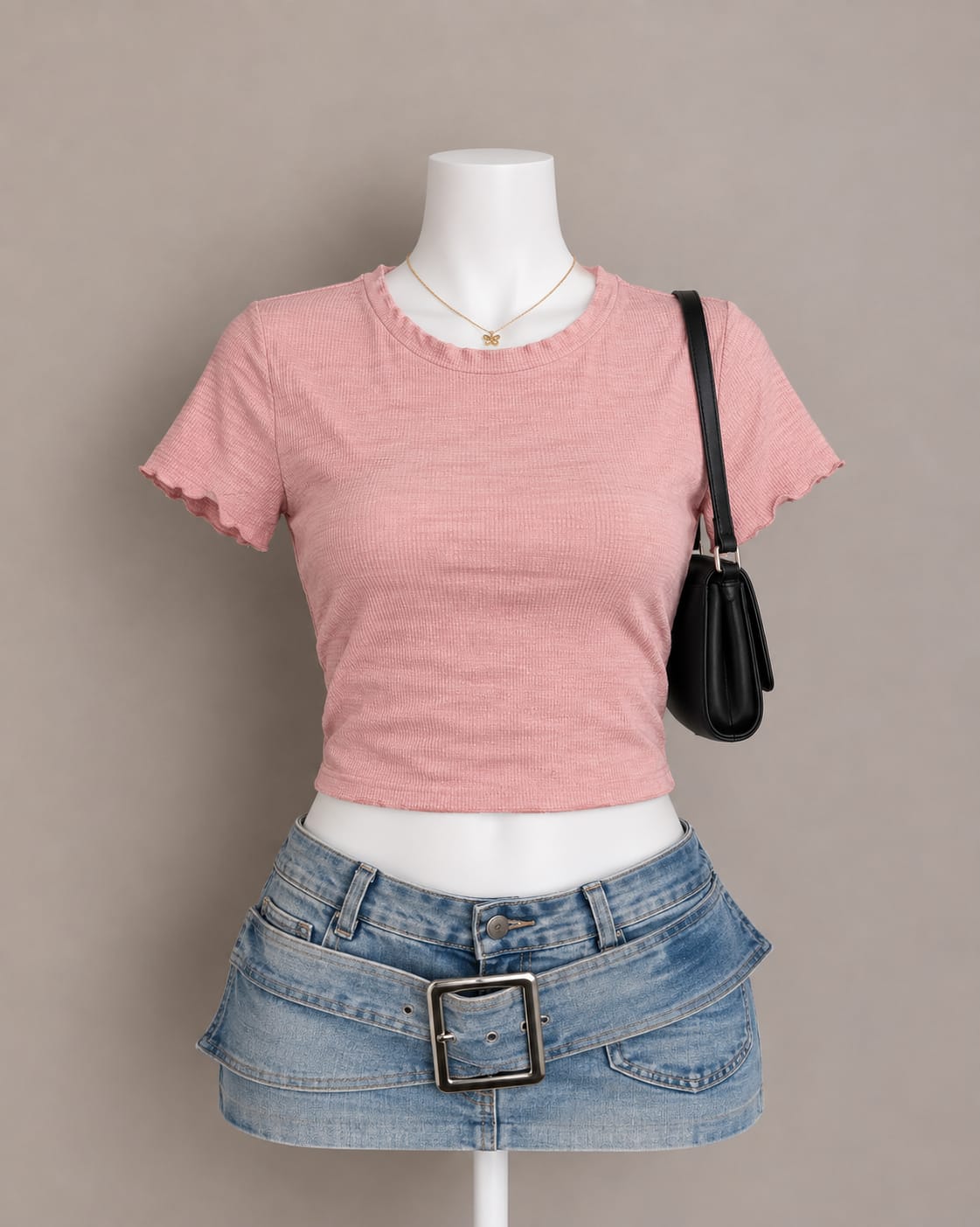 Pink Crop Top