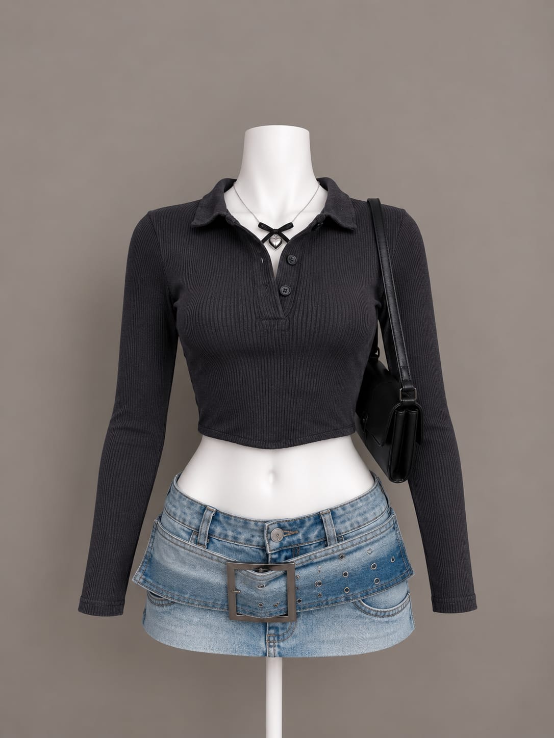 Black Crop Top