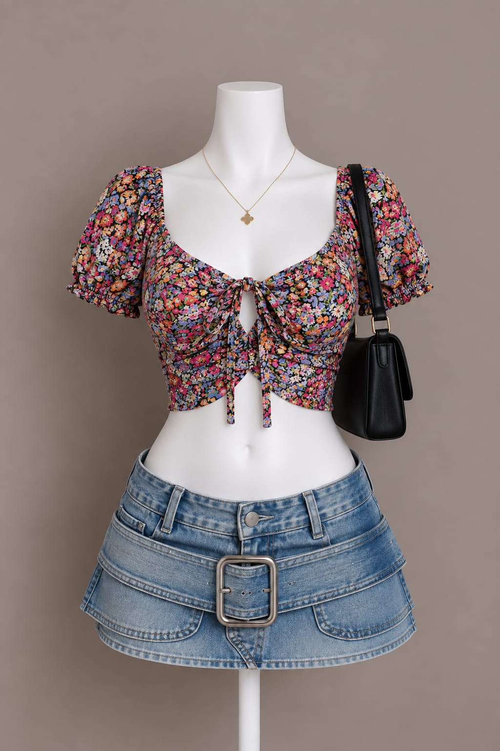 Multicolor Crop Top