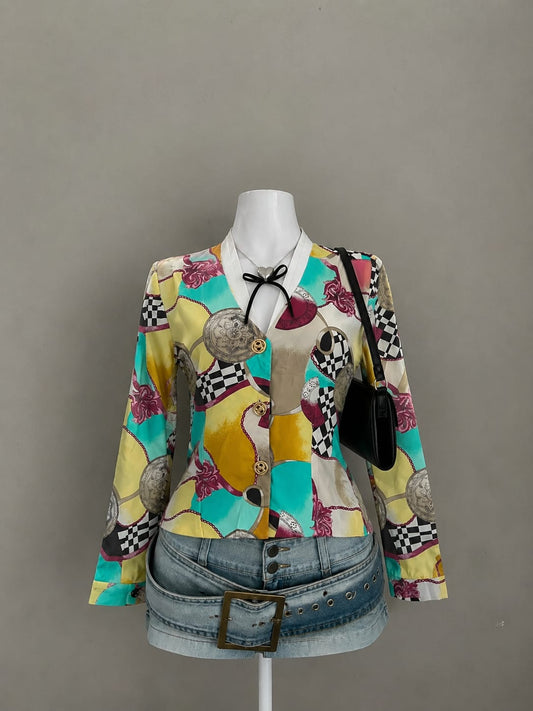Multicolour Abstract Print Shirt