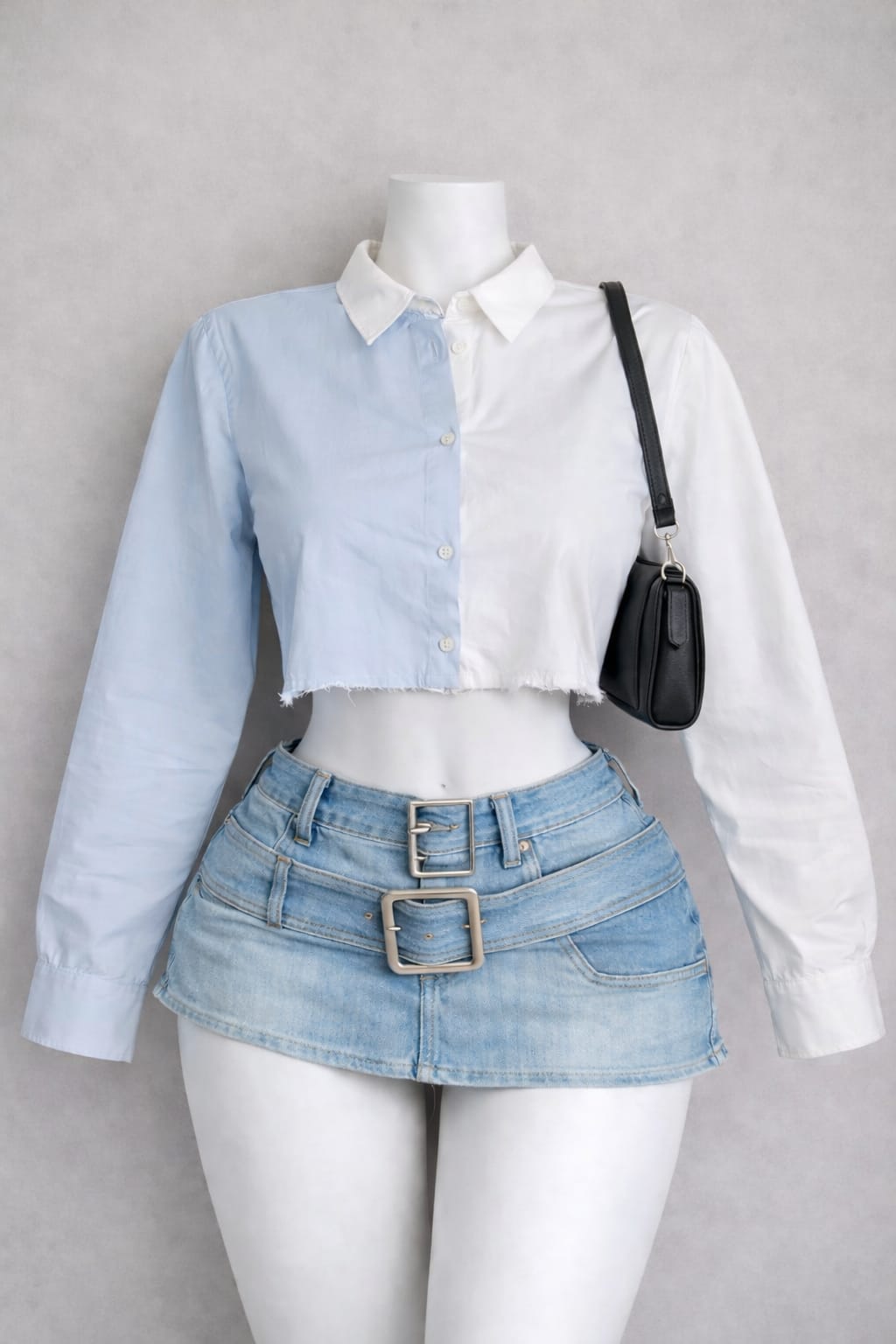 Grey Striped Lounge Shirt