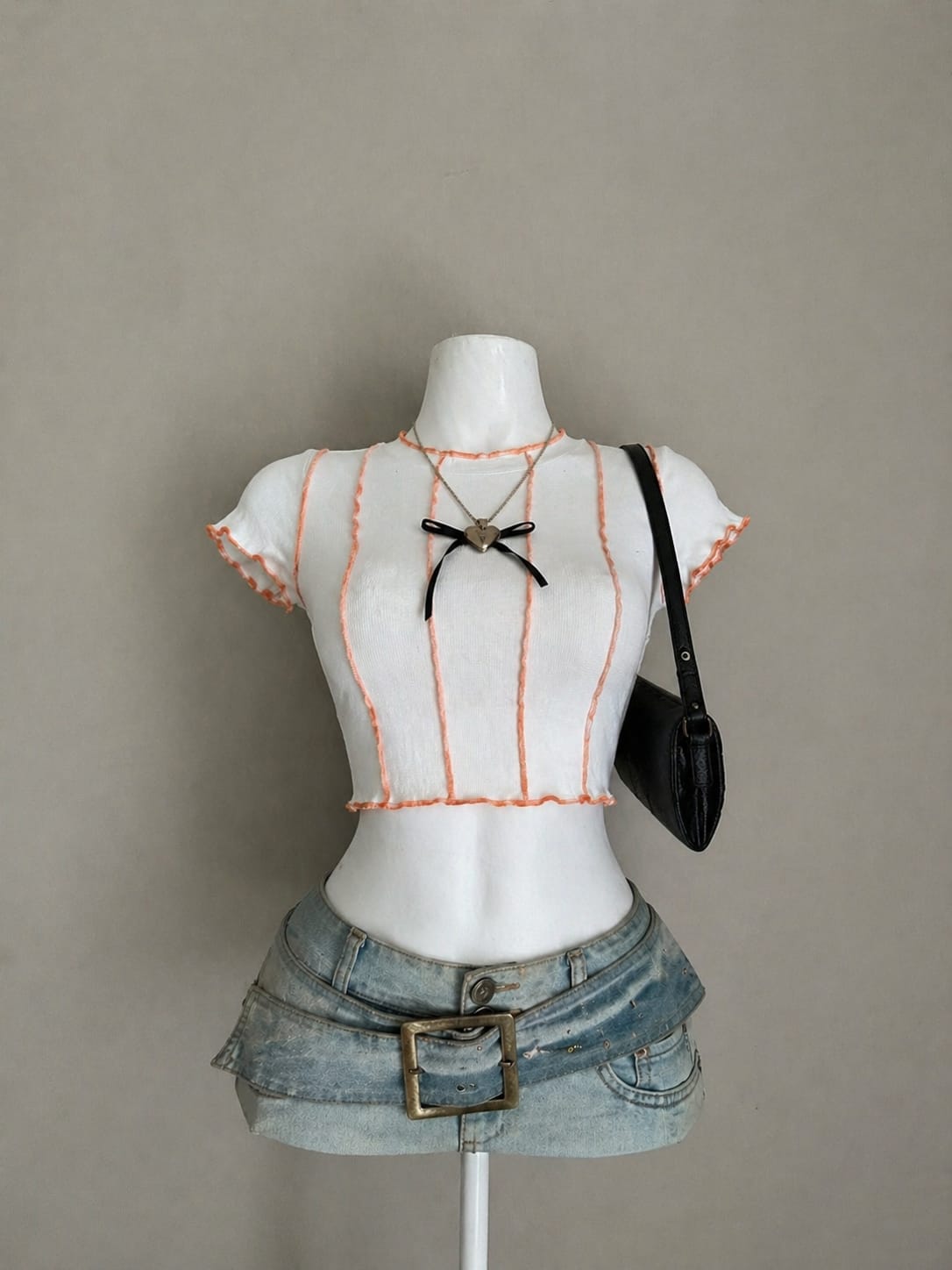 Grey Everyday Crop Tee