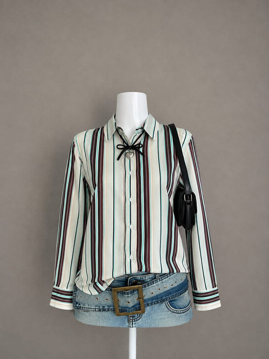 Navy Relaxed Button Shirt