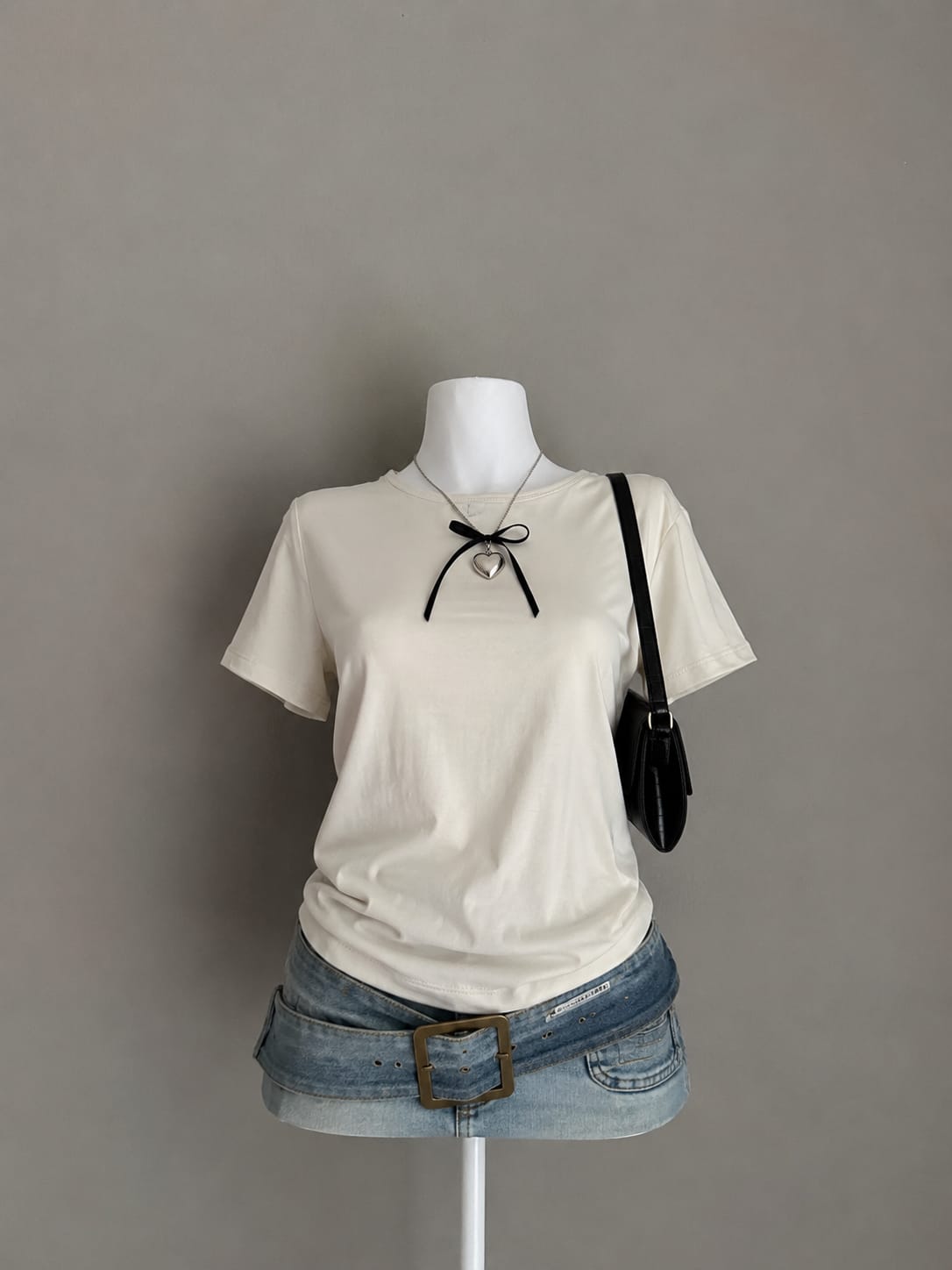 Beige Sand Smooth Cotton Round Neck Short Sleeve Regular Fit T-Shirt Zara