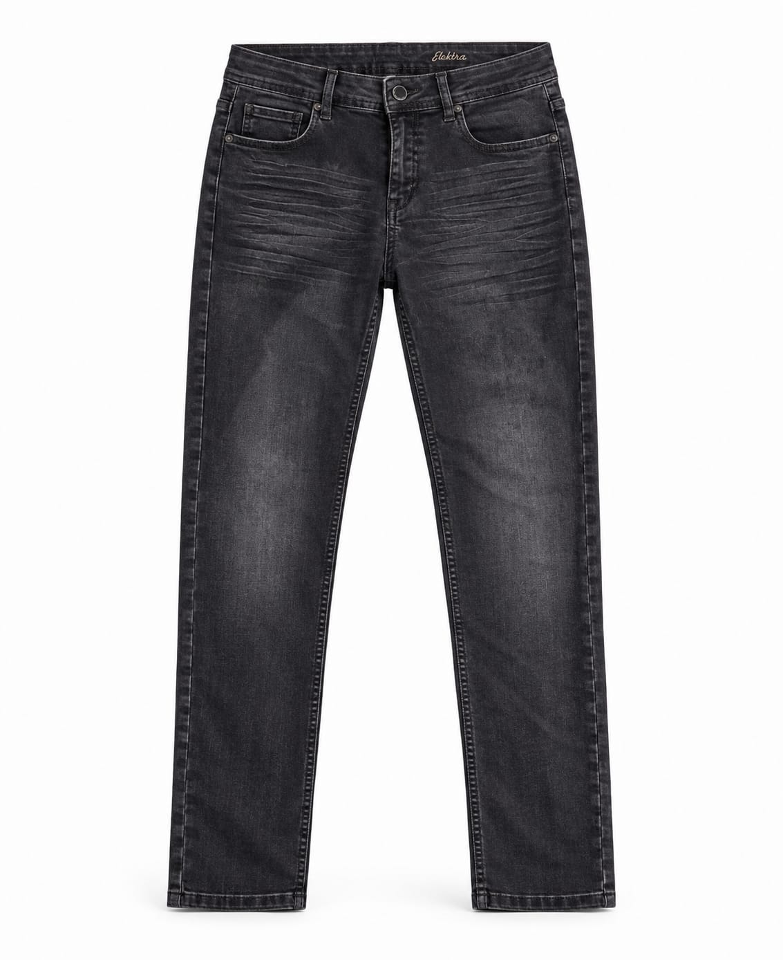 Washed Black Slim-Fit Jeans