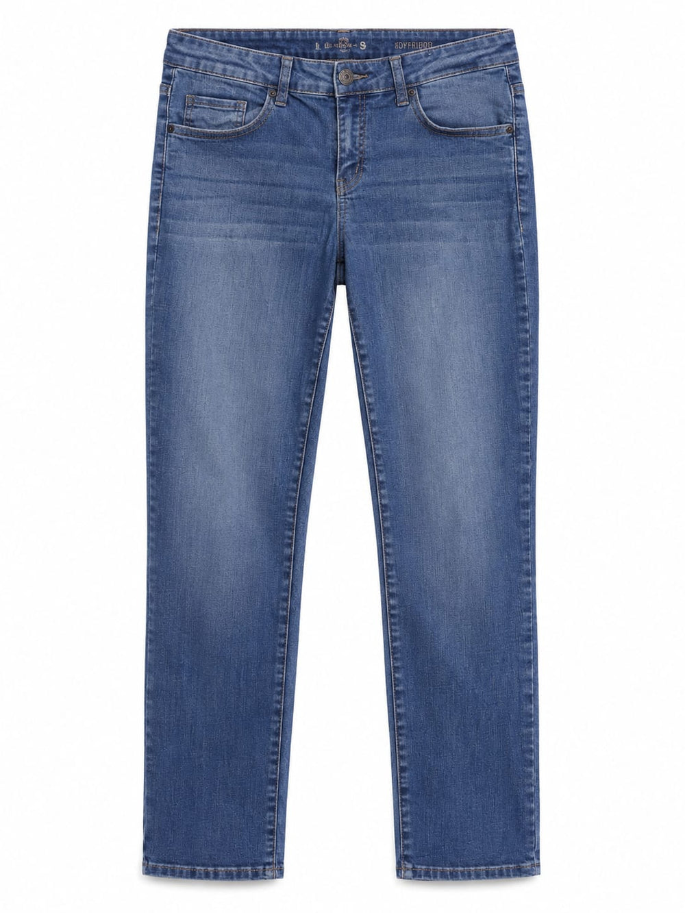 Medium Wash Straight-Leg Jeans