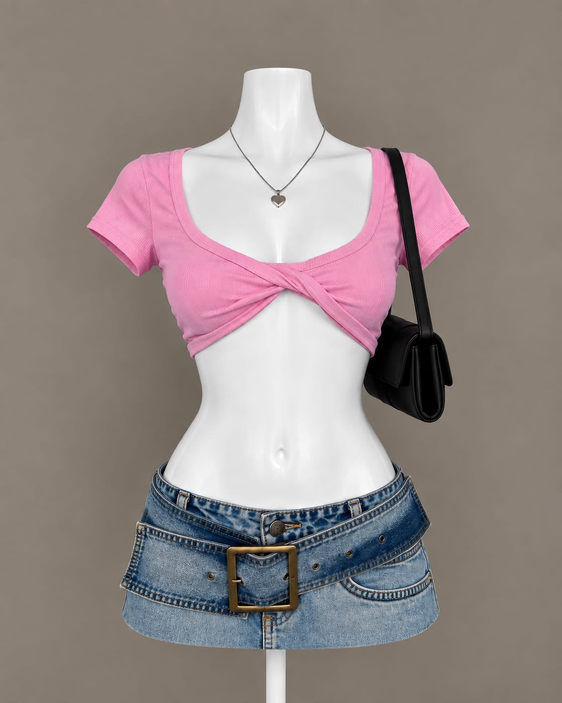 Pink Crop Top