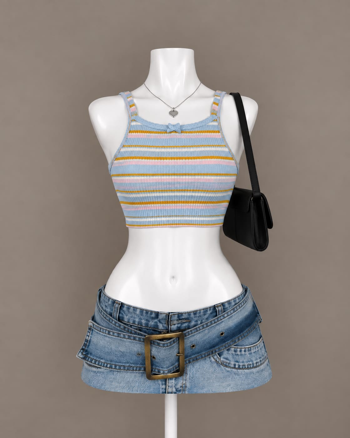 Light Blue Crop Top