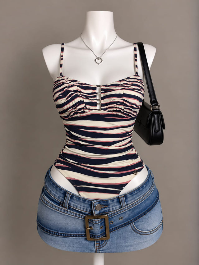 Navy Blue Bodysuit