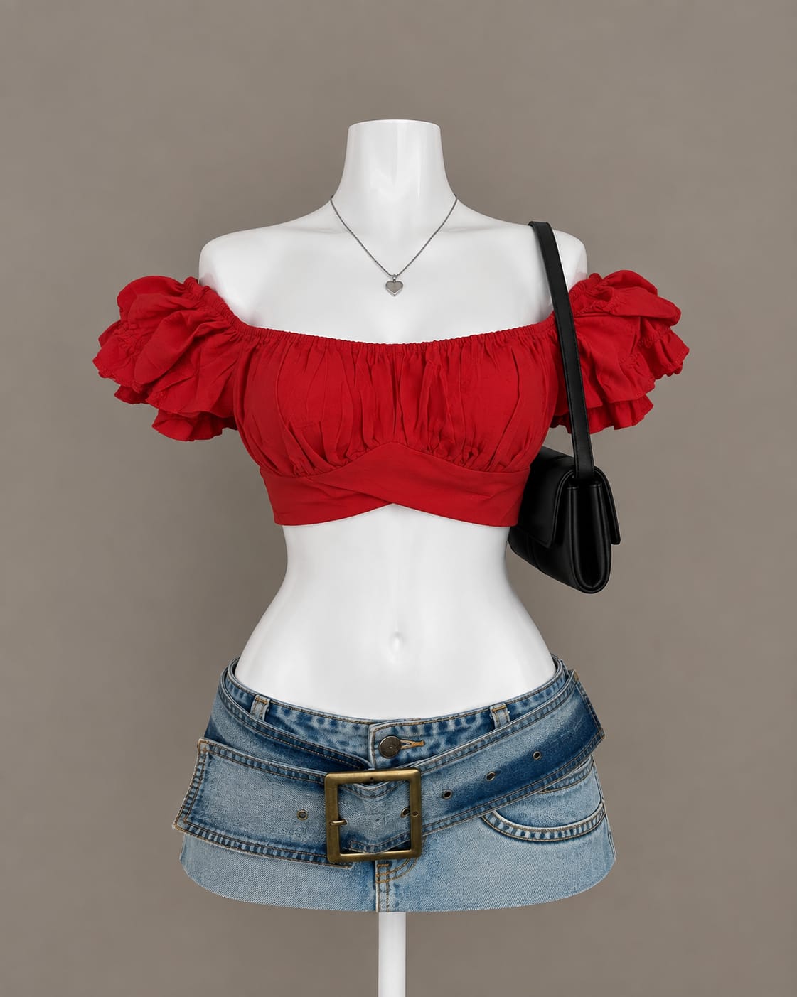 Red Crop Top