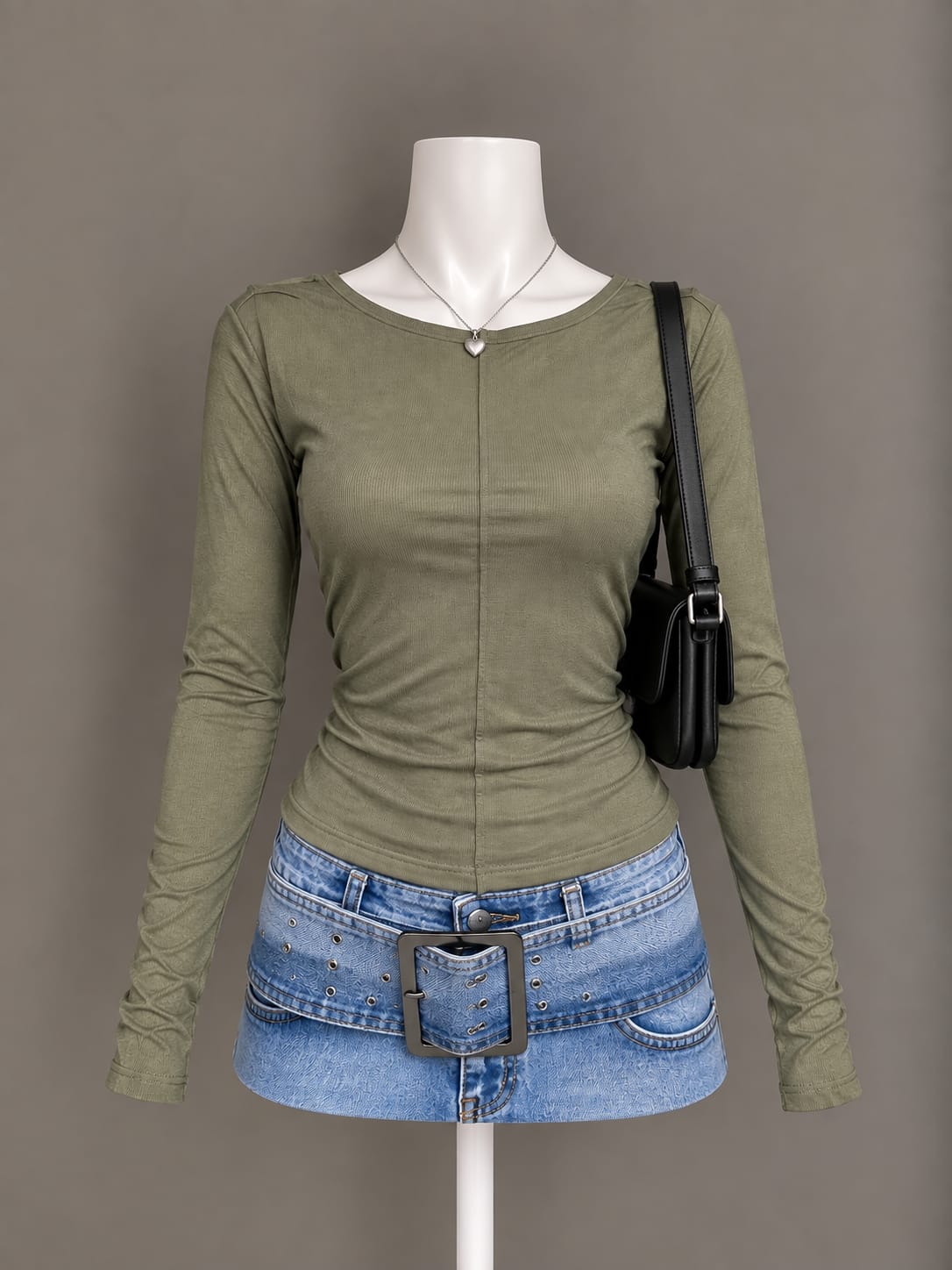 Olive Green Top