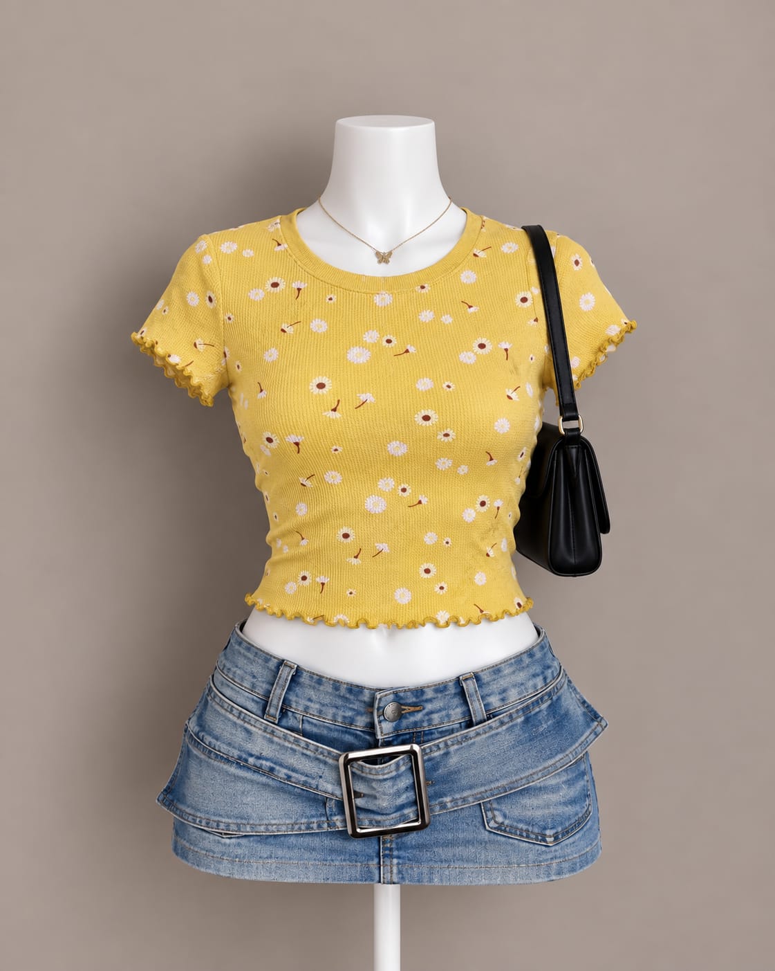 Yellow Crop Top