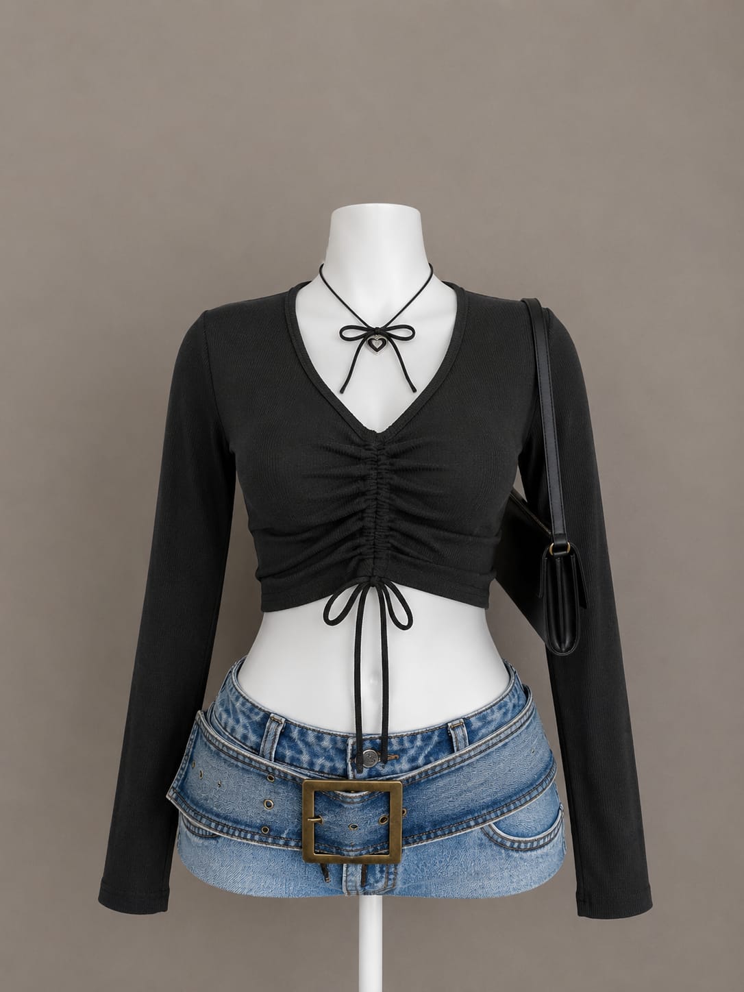 Black Crop Top