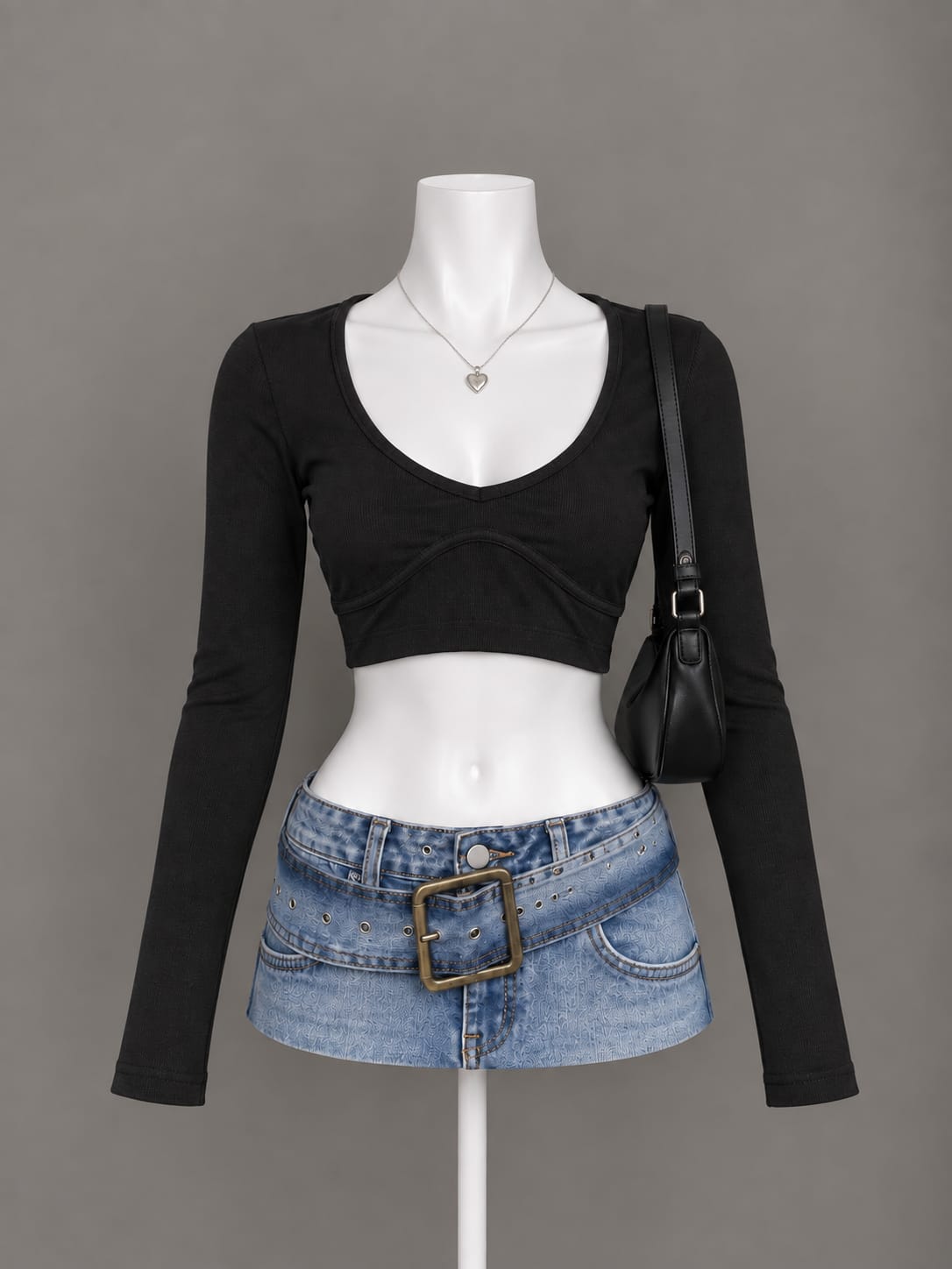 Black Crop Top