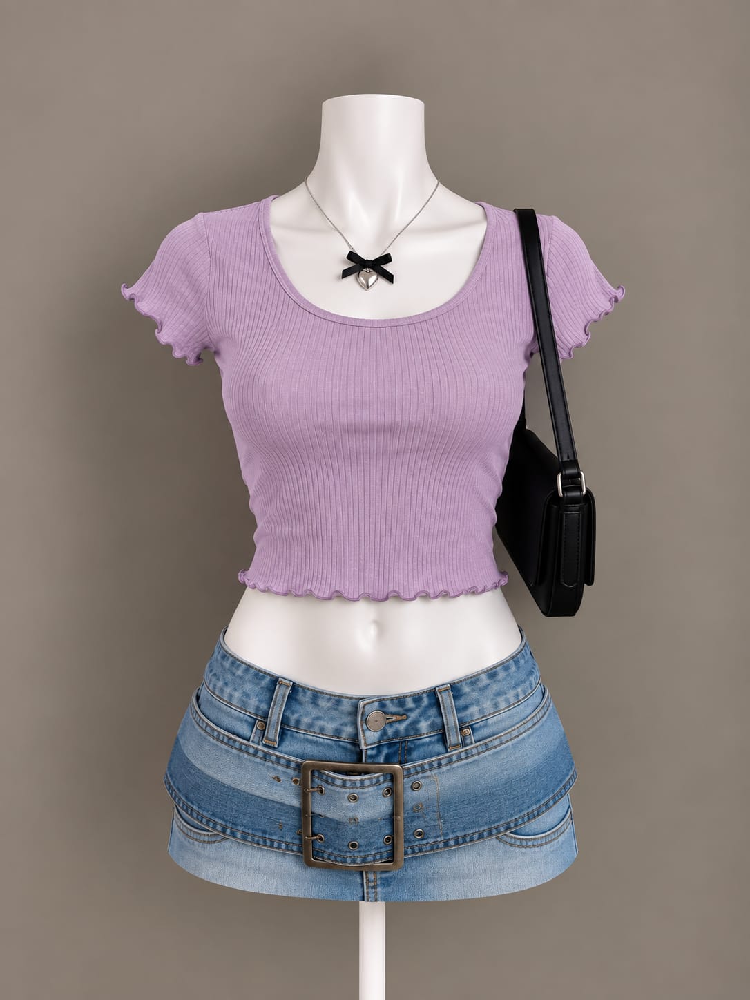 Lavender Crop Top