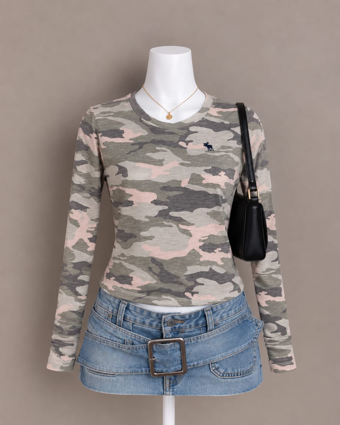 Camo Long Sleeve Top