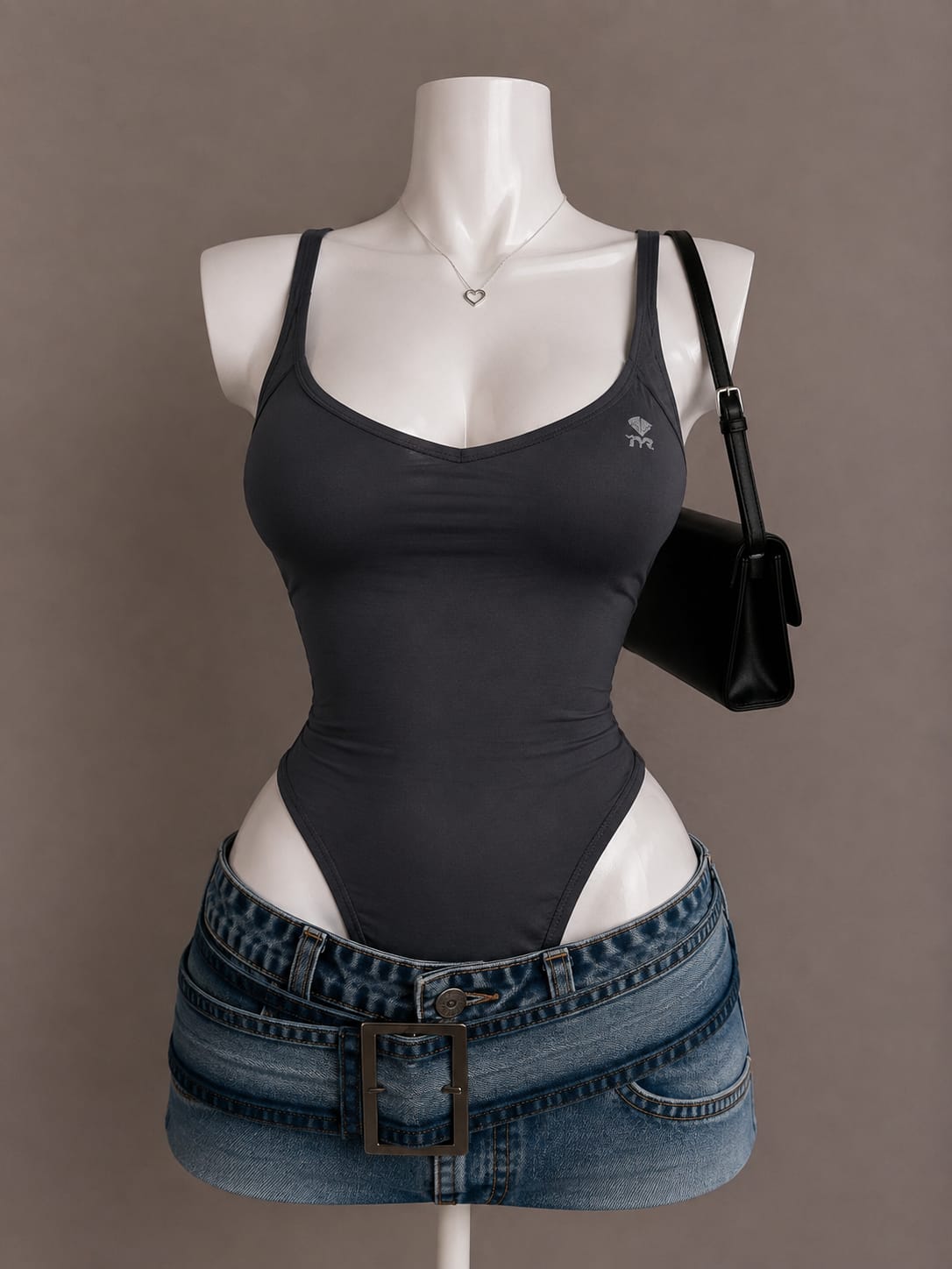 Charcoal Bodysuit