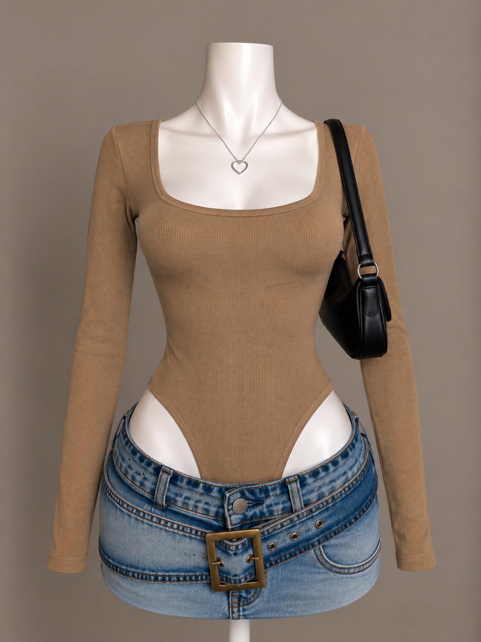 Tan Bodysuit
