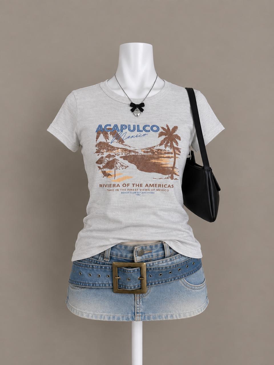 Light Gray Graphic T-Shirt