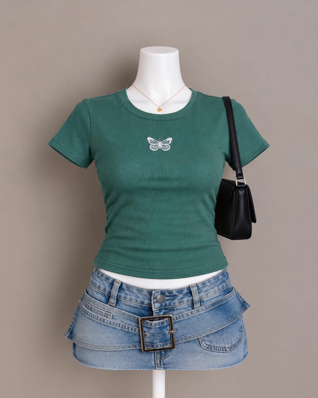 Green Butterfly T-Shirt
