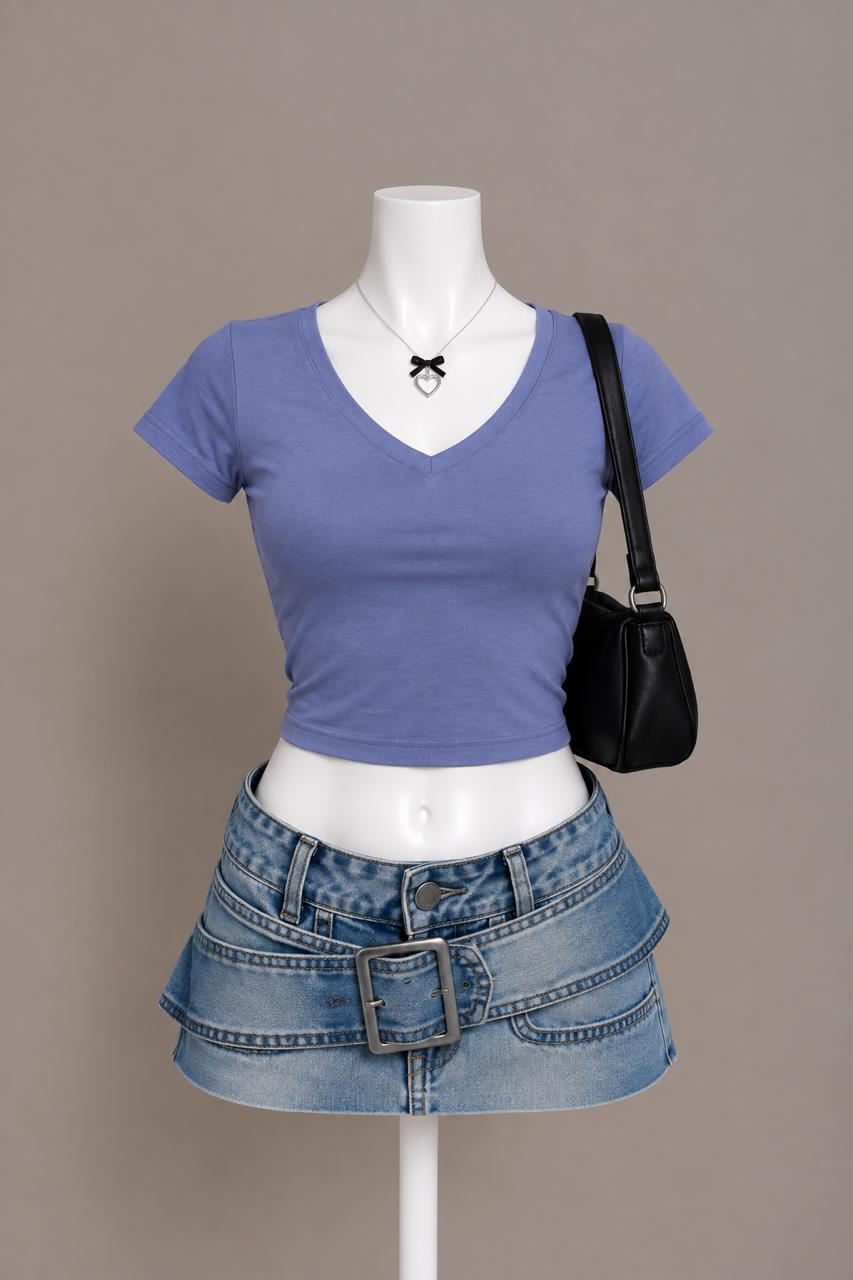 Lavender Crop Top
