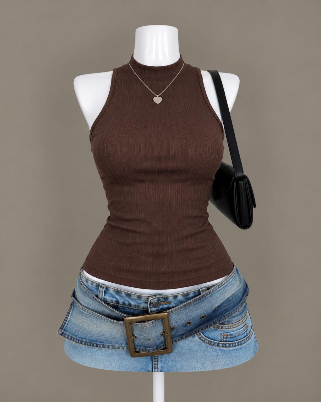 Brown Tank Top