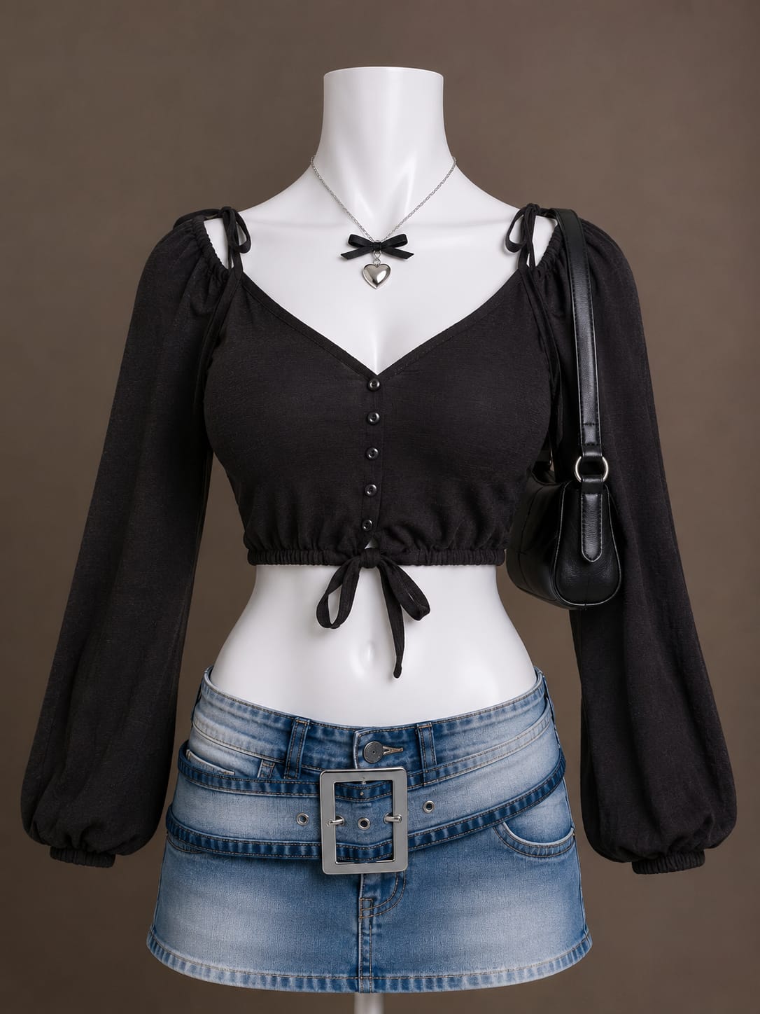Black Crop Top