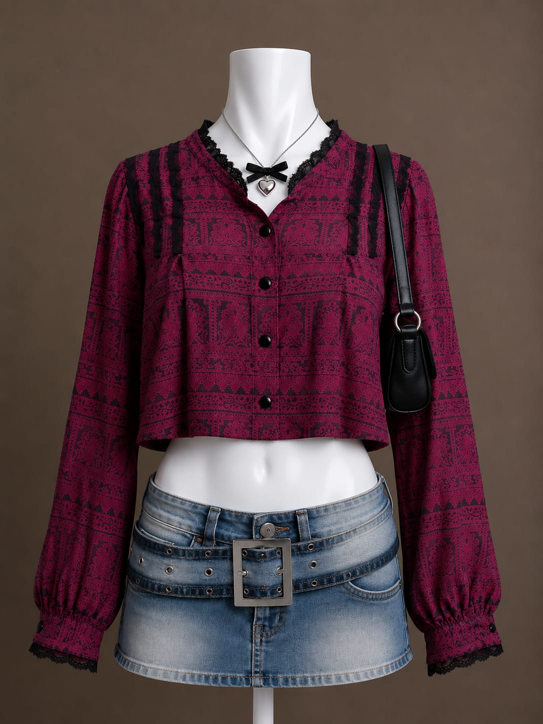 Burgundy Blouse