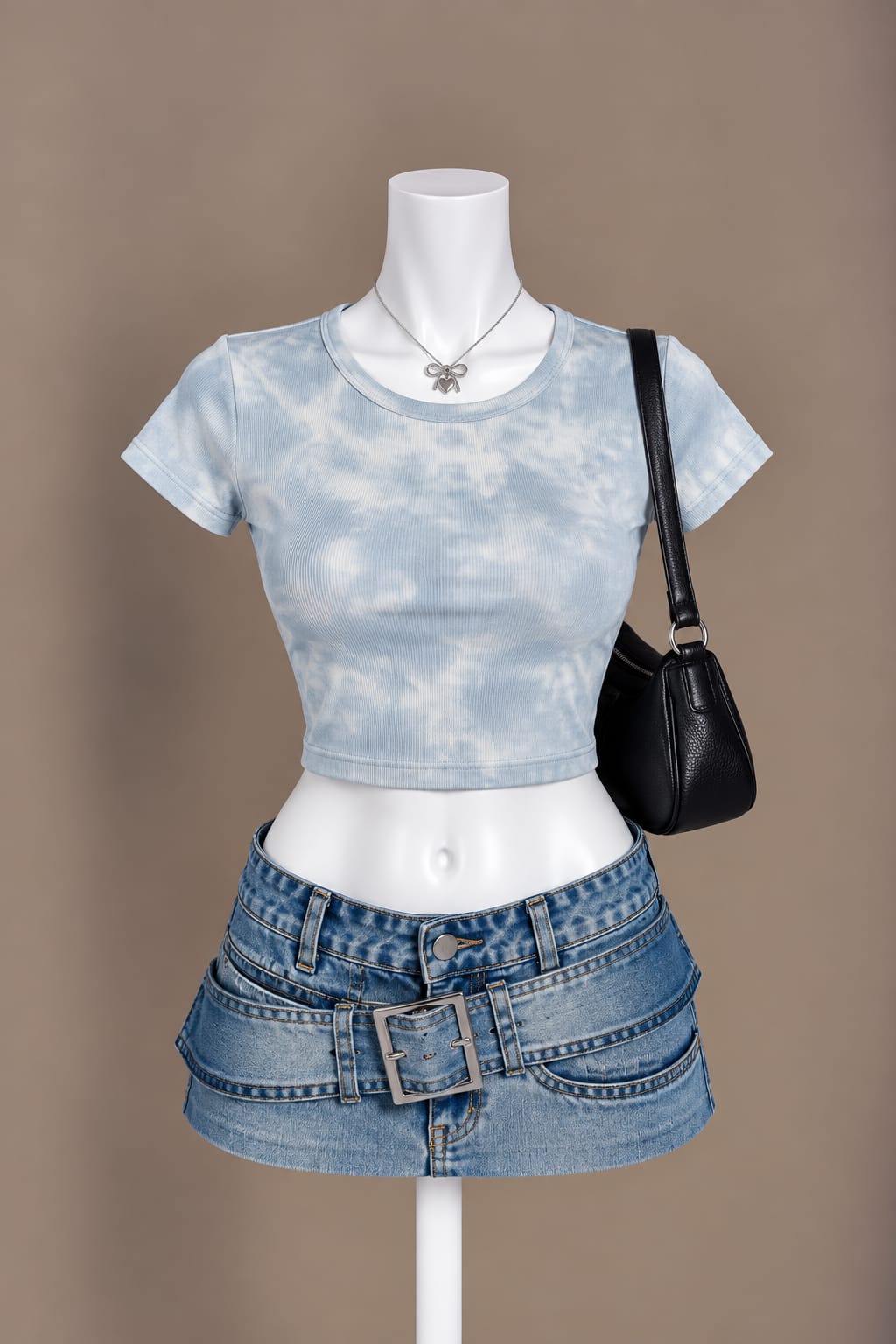 Light Blue Crop Top