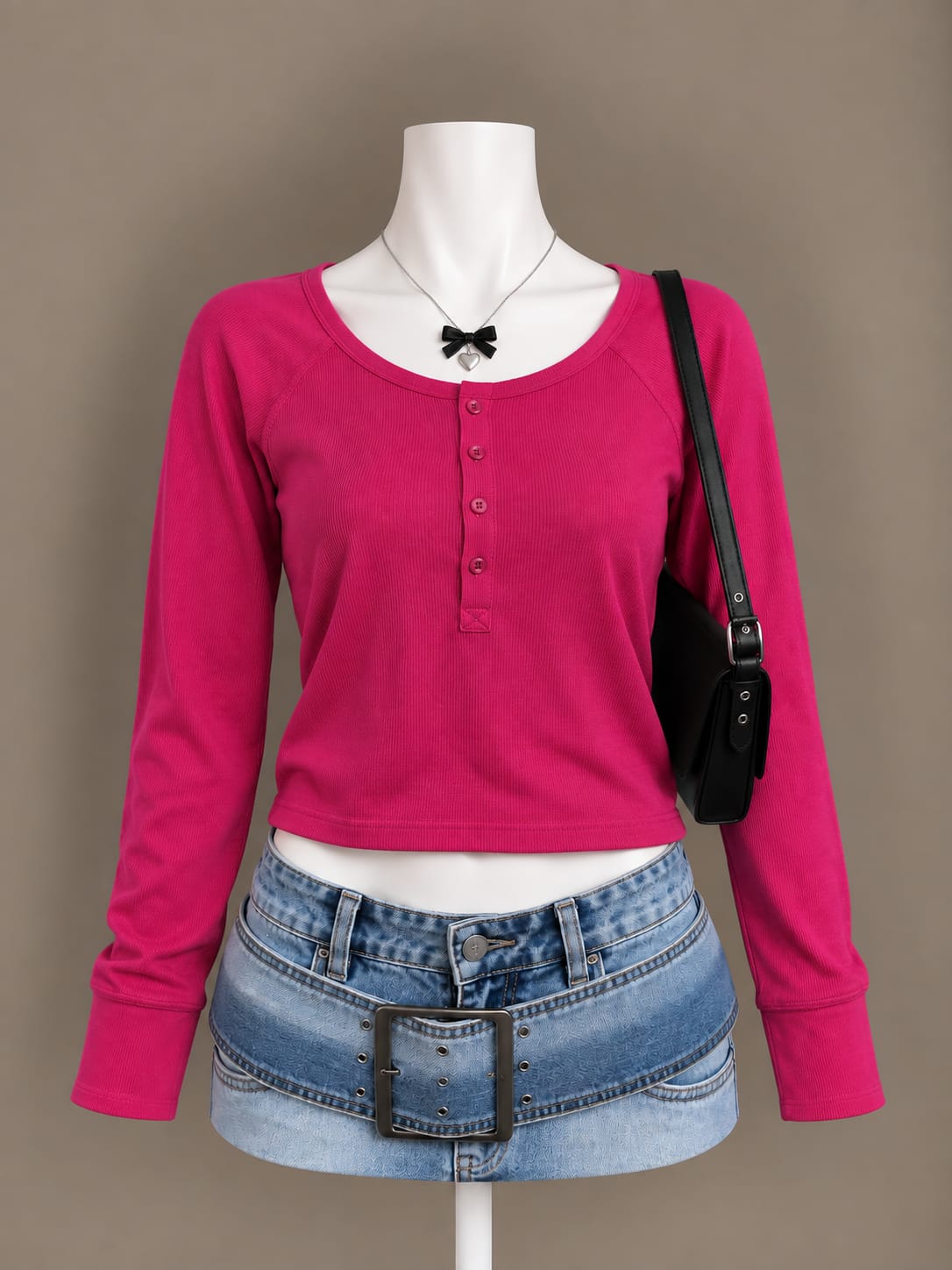 Pink Long Sleeve Top