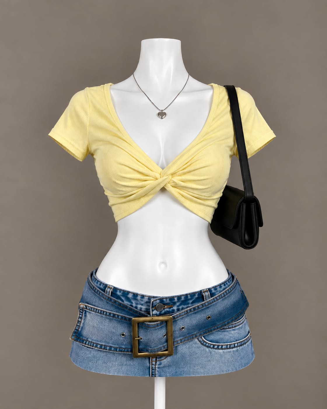 Yellow Crop Top