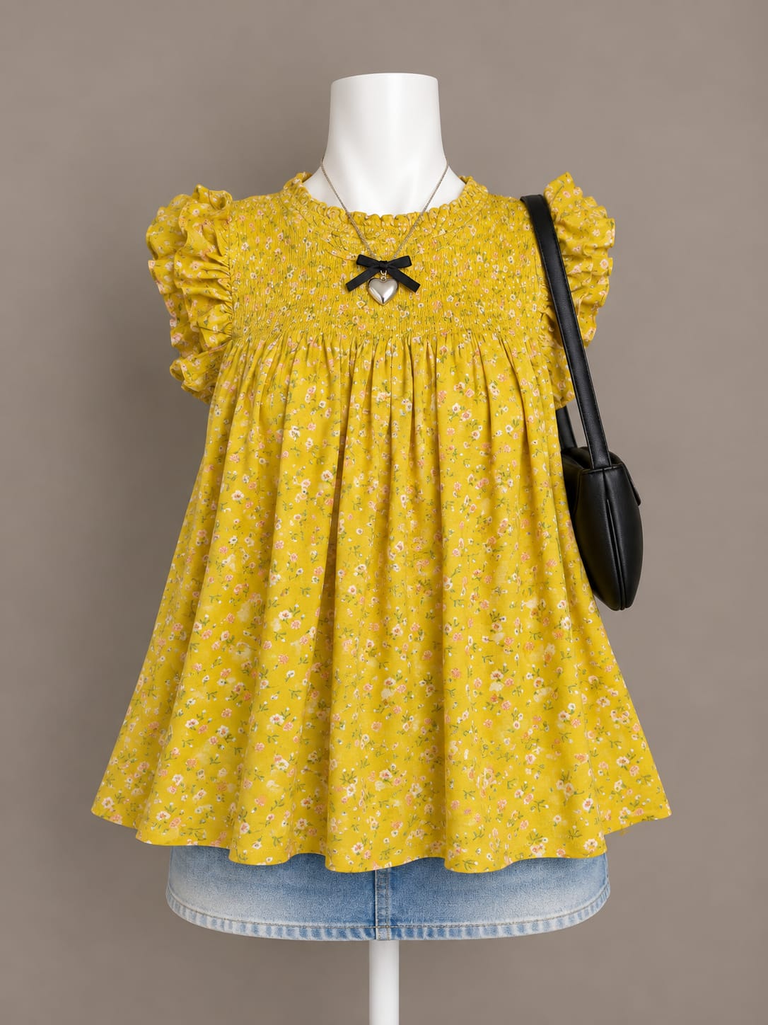 Yellow Floral Top