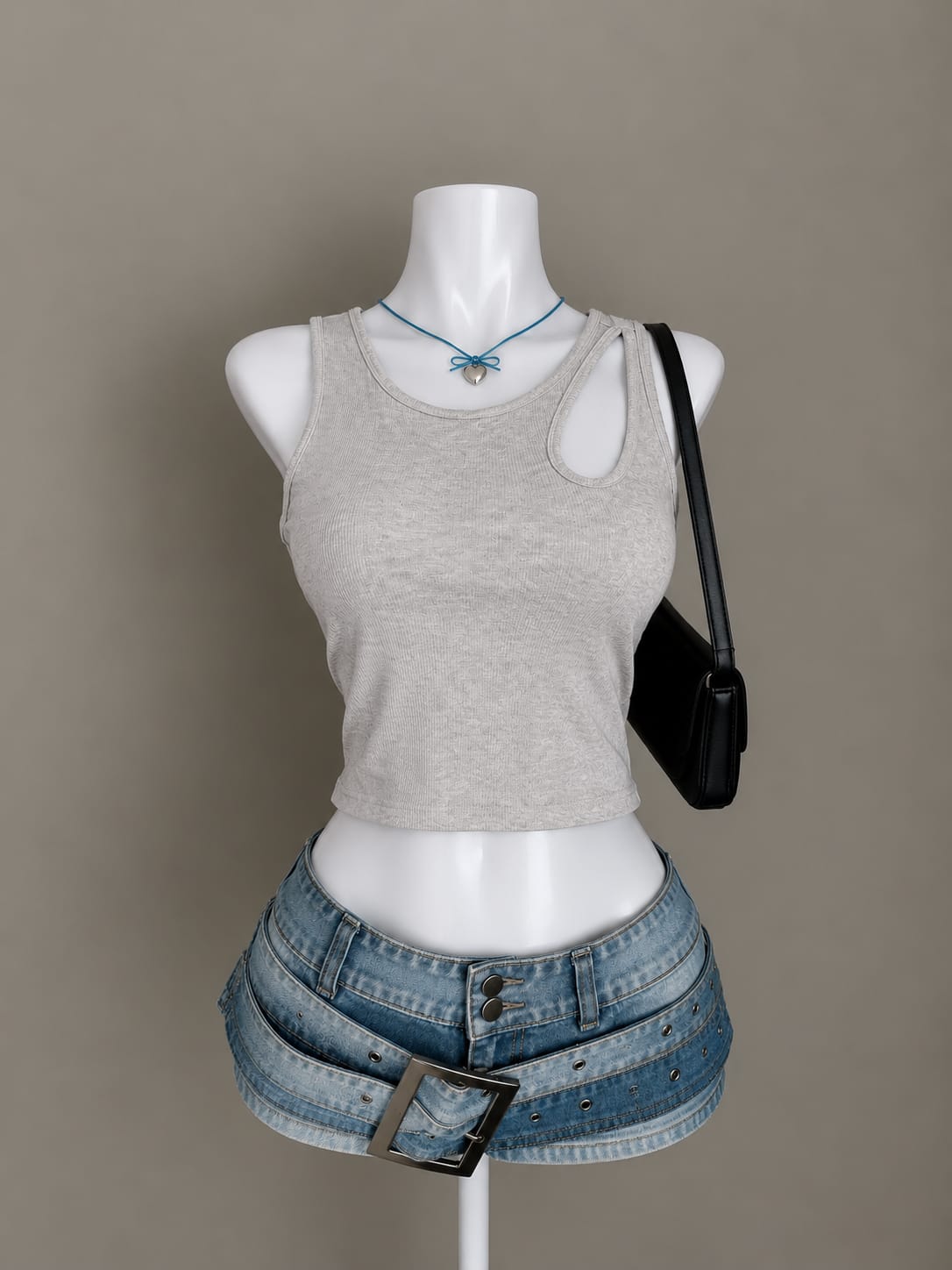 Light Grey Crop Top