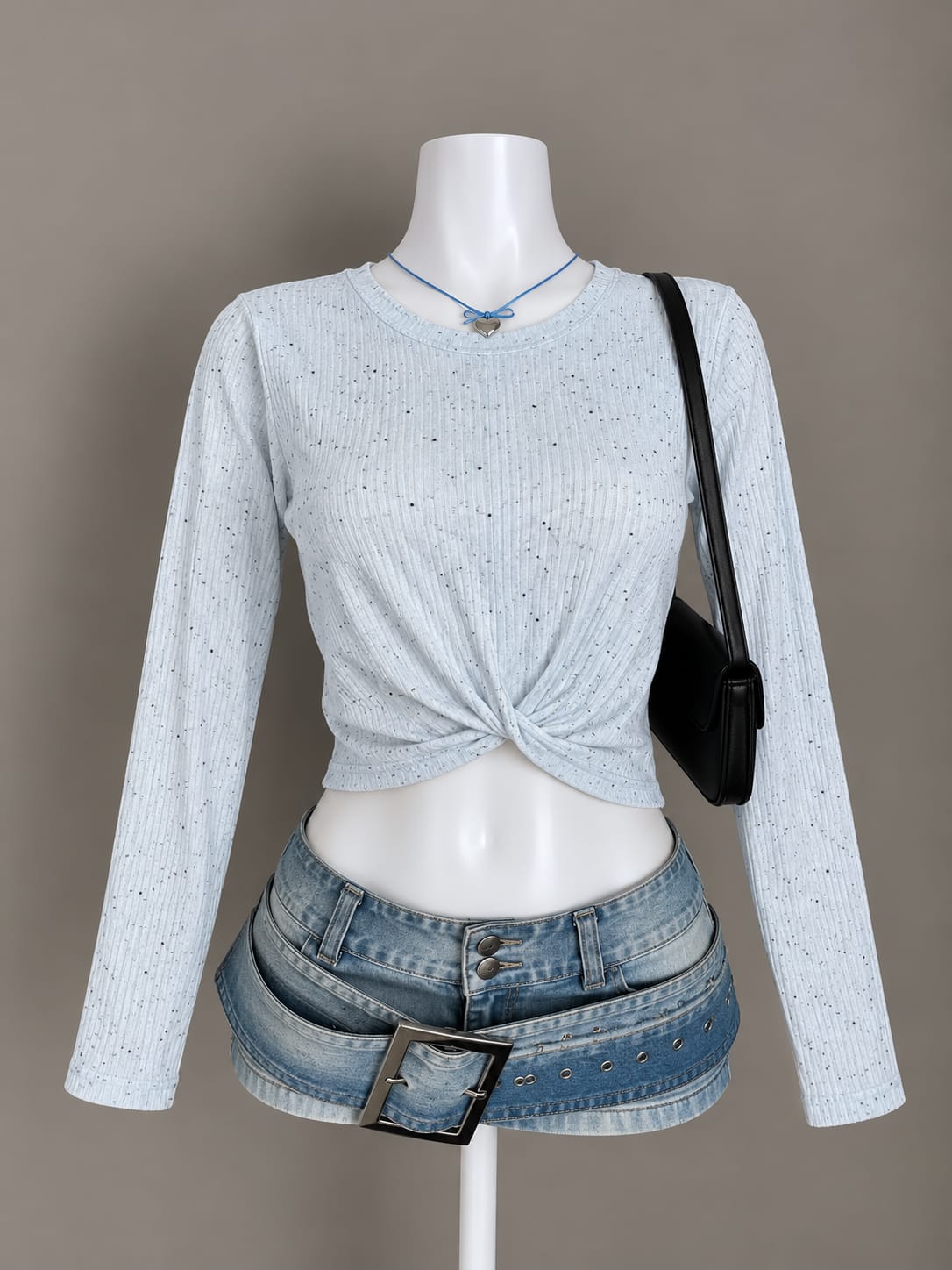 Light Grey Crop Top