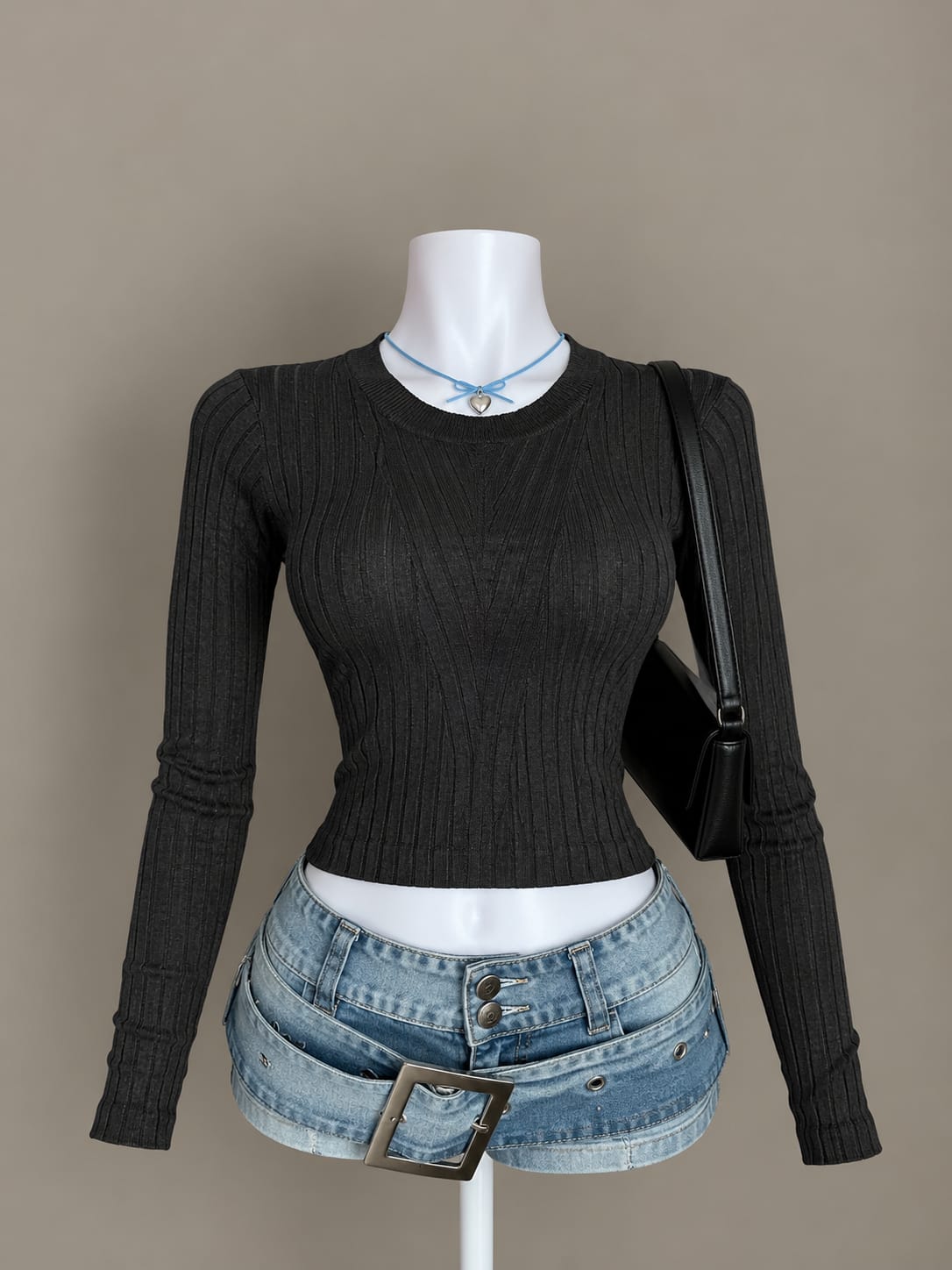 Black Crop Top
