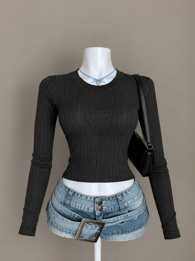 Black Crop Top