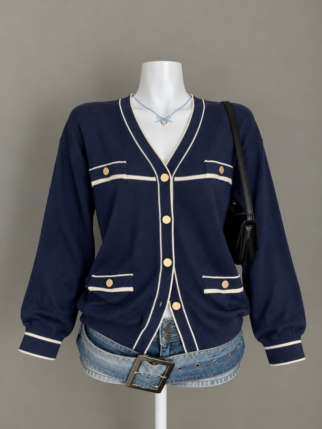 Navy Blue Cardigan