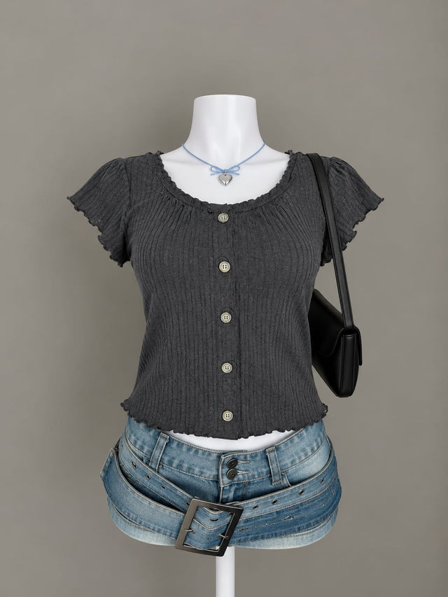 Charcoal Grey Top
